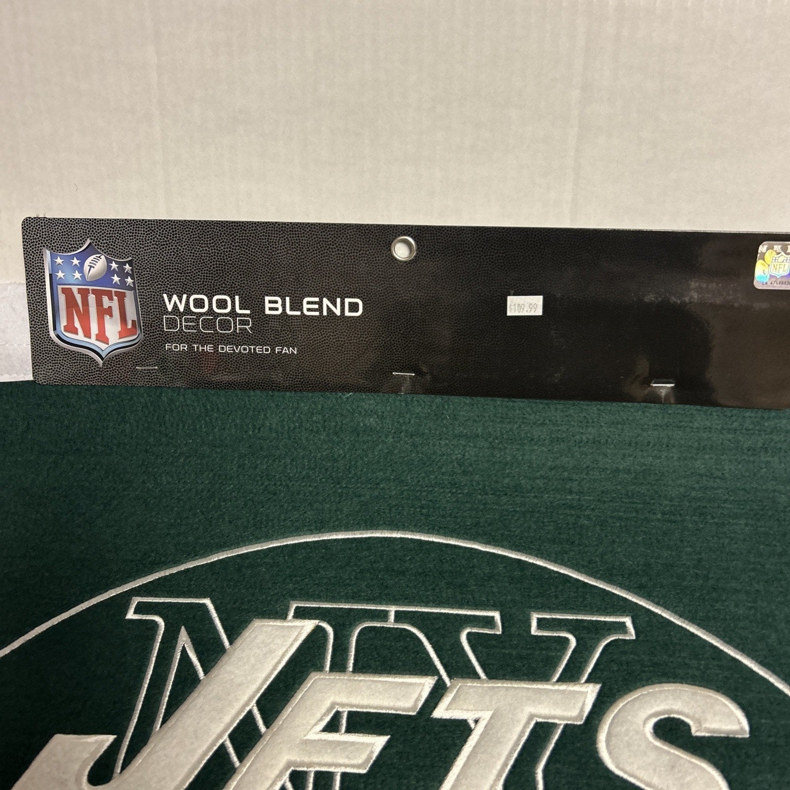 New York Jets Wool Blend NFL Champions Banner, 24" x 36"