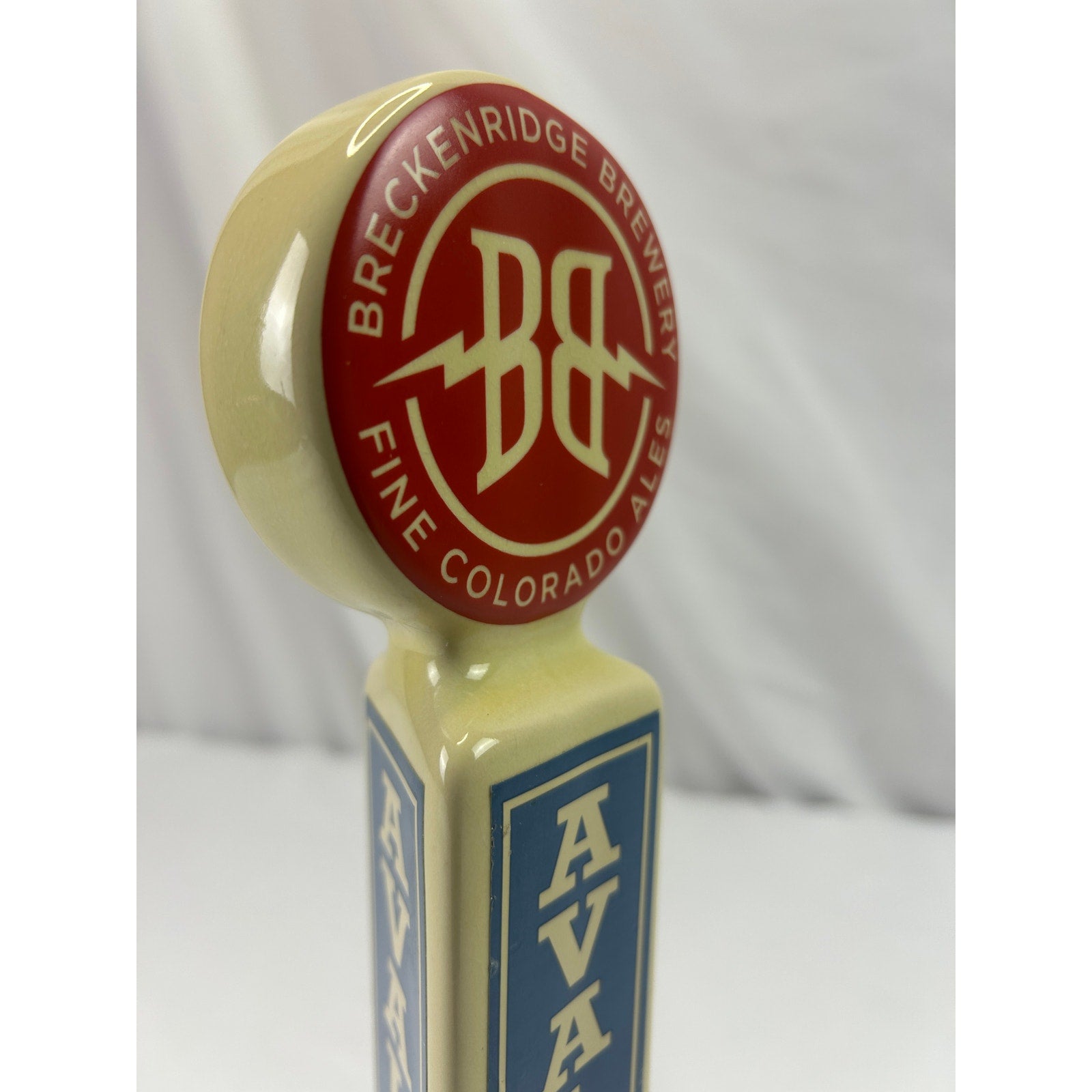 Breckenridge Brewery Avalanche Ale Beer Tap Handle Ceramic Colorado Breweriana