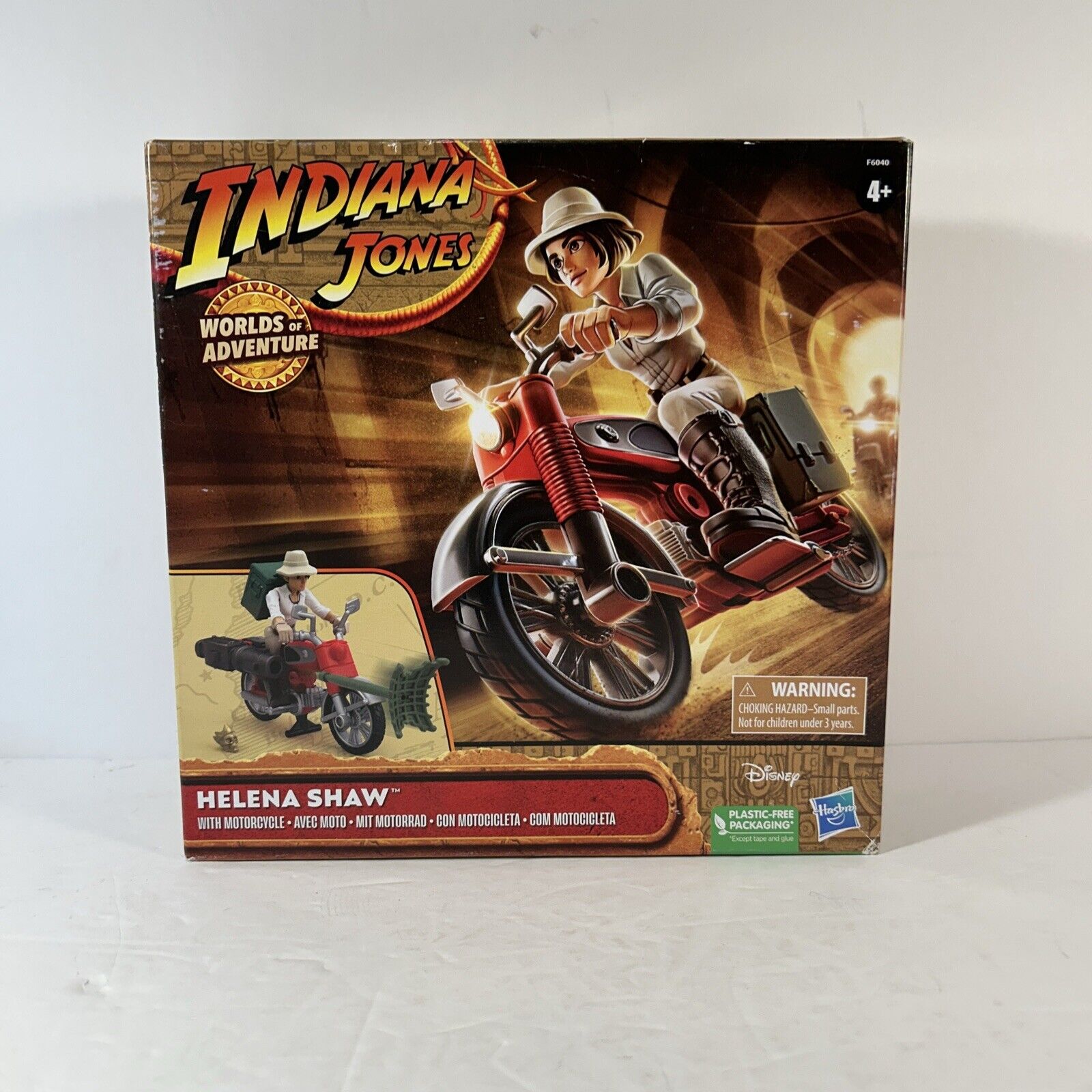 NEW Hasbro Indiana Jones: Worlds of Adventure Helena Shaw with Motorcycle Action