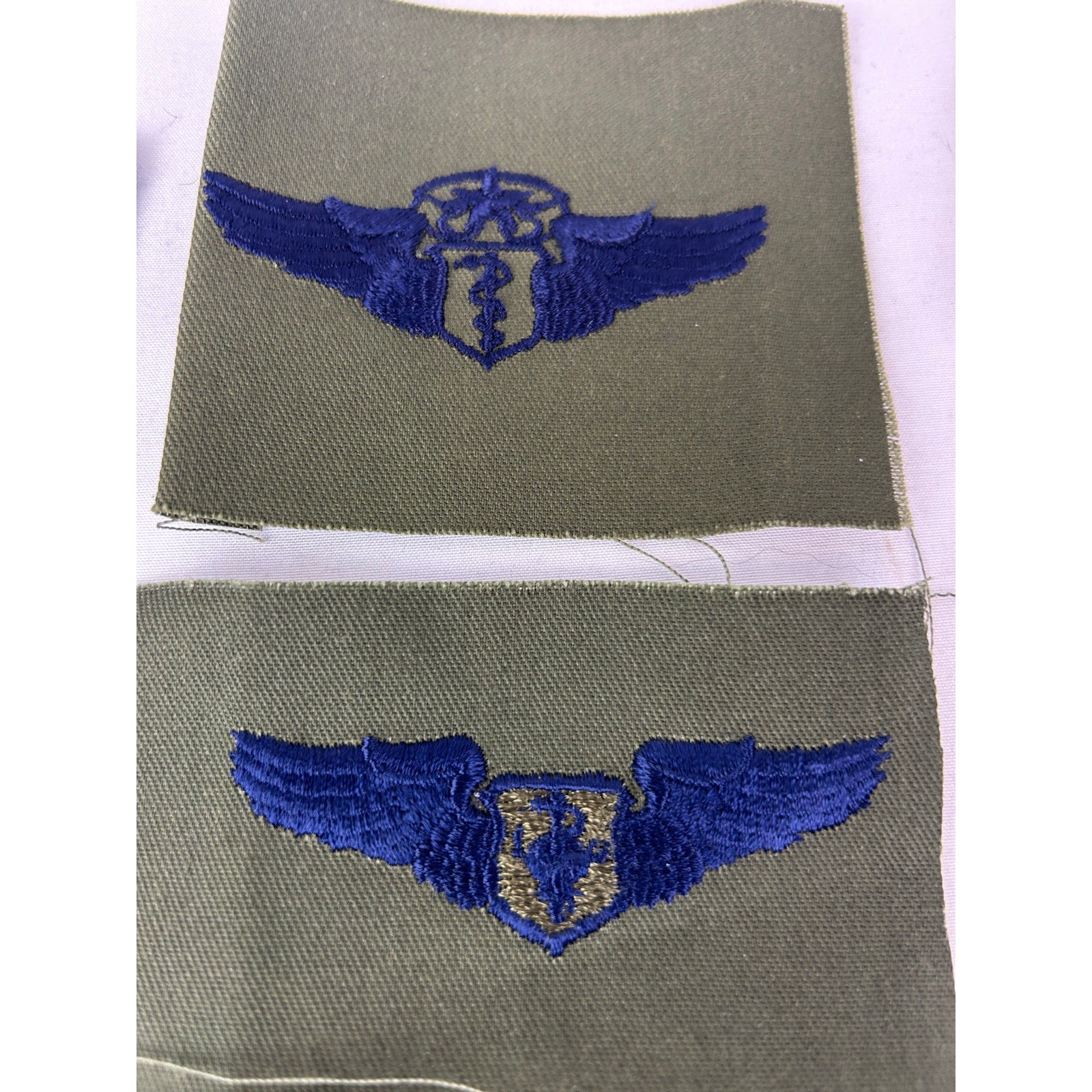 US Air Force Patch Lot Rank Chevrons Wings OD Green 18pcs