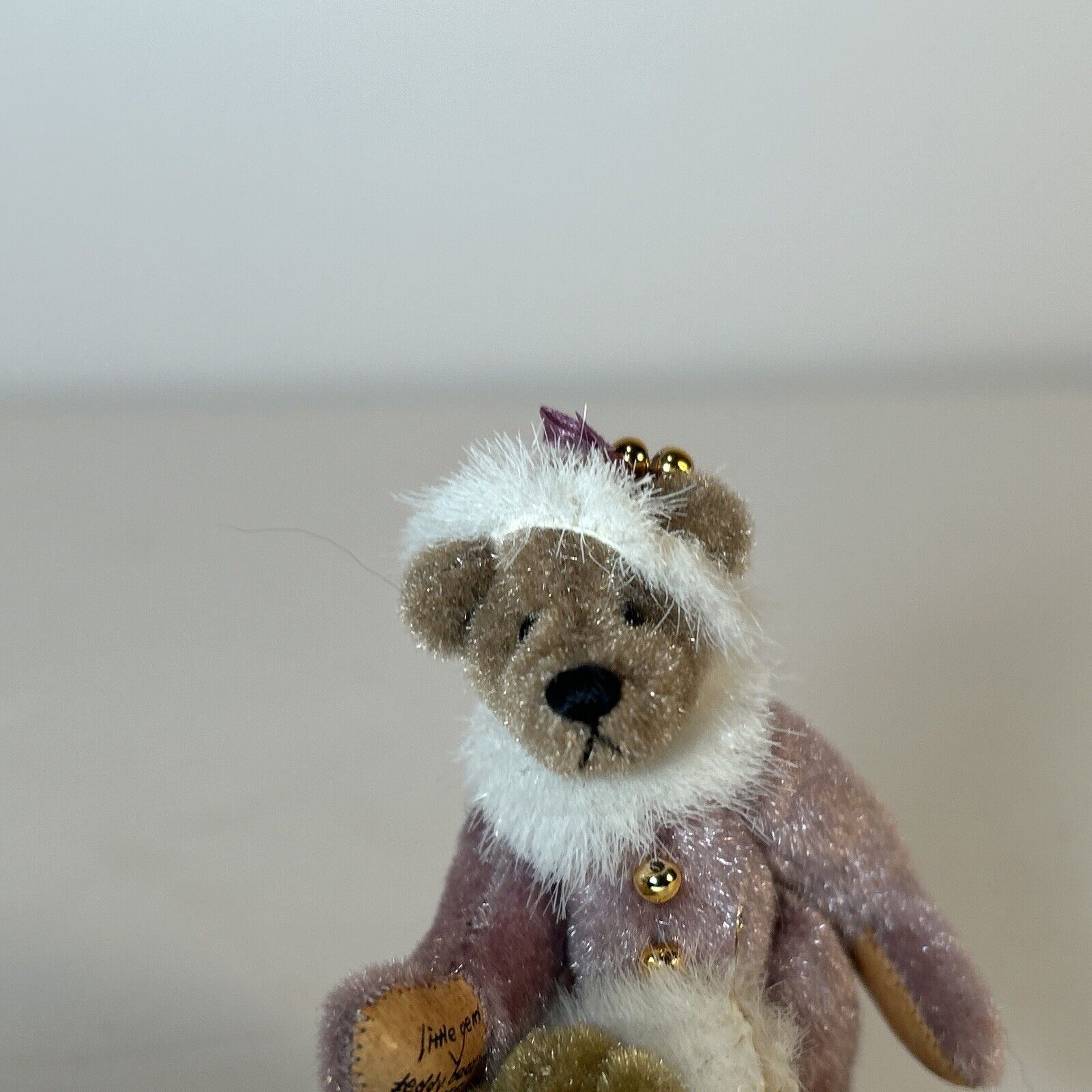 Little Gem Teddy Bear Alexandra 1995 Christmas Miniature Artist Doll 3"