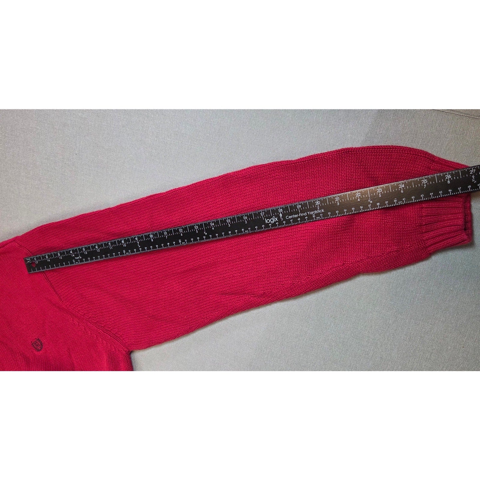 Vintage Chaps Ralph Lauren XXL Red Cotton Crewneck Sweater Hong Kong