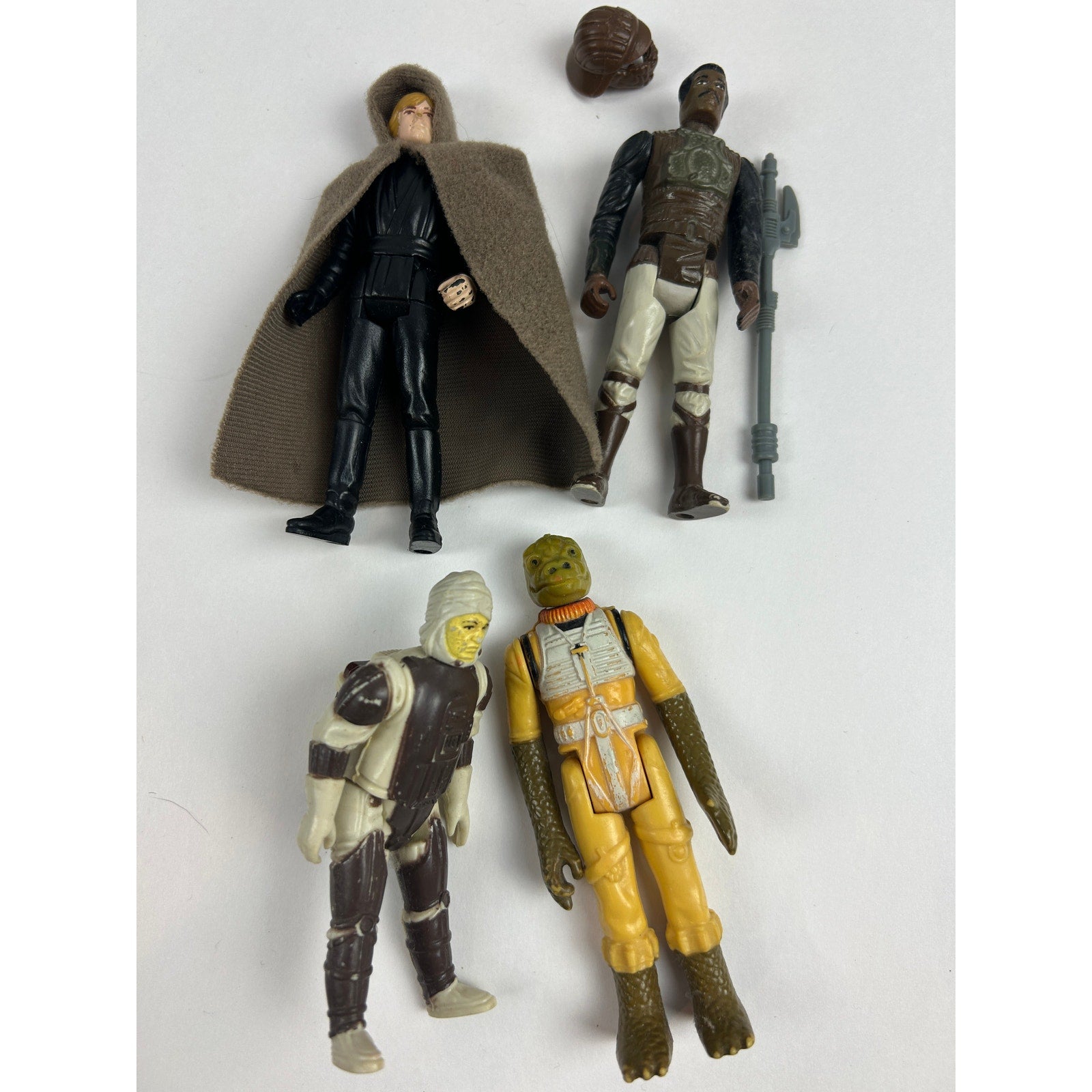 Vintage Kenner Star Wars Lot 30 Boba Leia Boushh Jawas + Vader Case