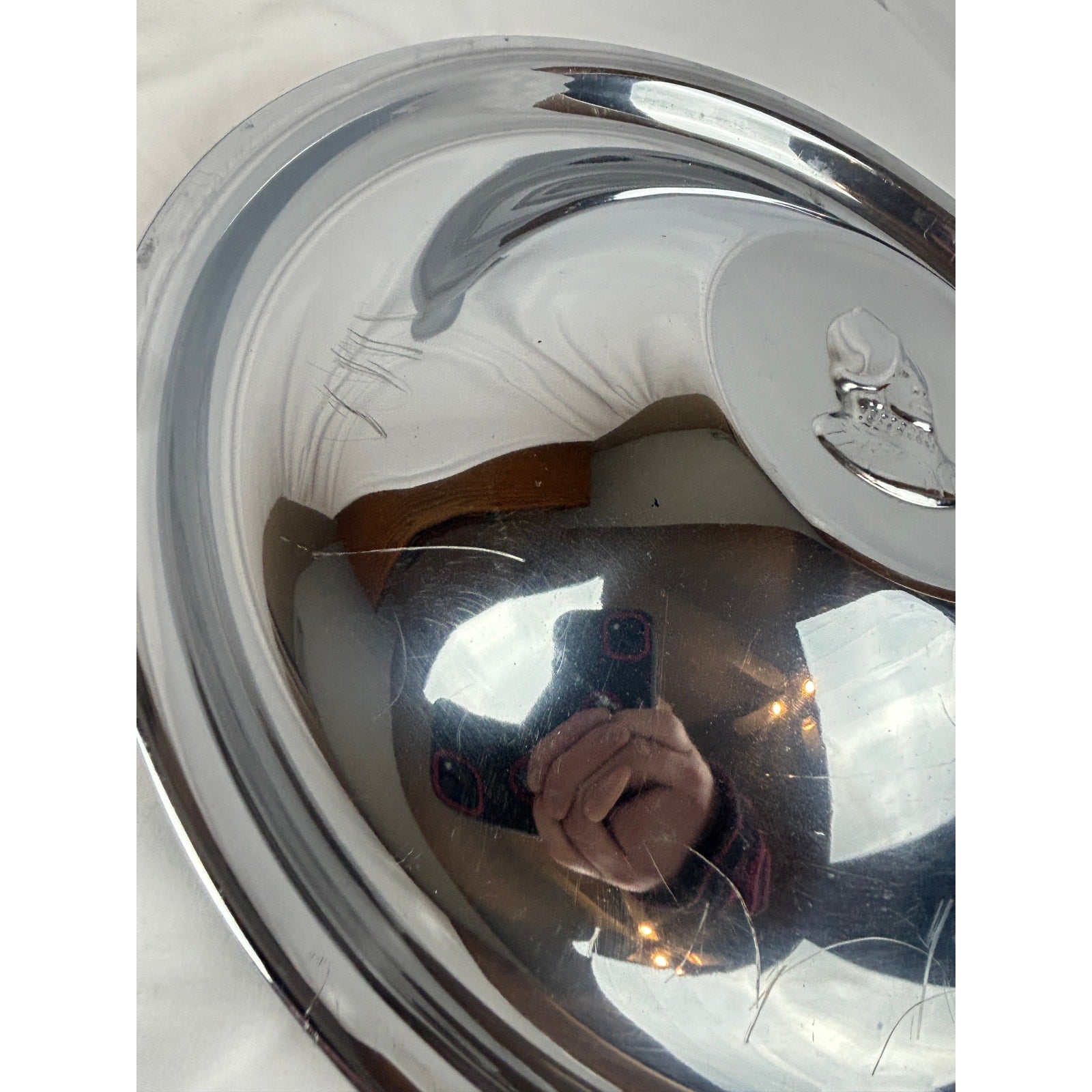 1951–1952 DeSoto Deluxe 15 Inch Chrome Hubcaps Set of 4 Vintage