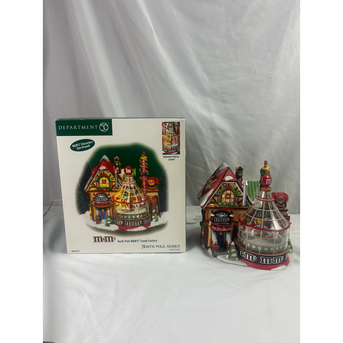 Department 56 M&M's Candy Factory 56773 North Pole 2004 Animated AS IS