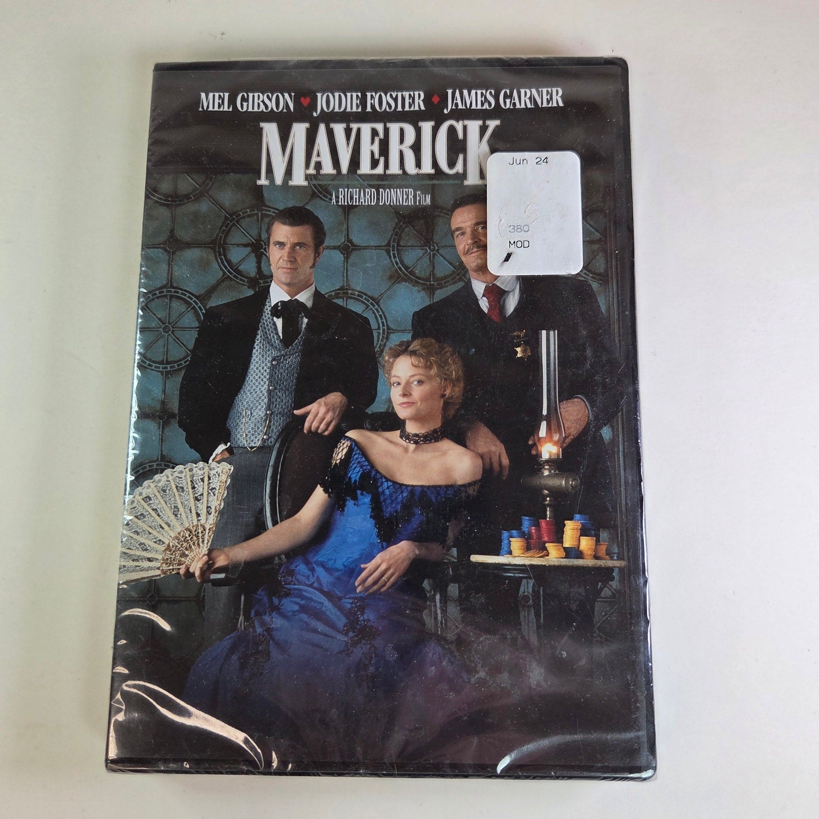 Maverick DVD Sealed 1994 Mel Gibson Jodie Foster James Garner Western Comedy