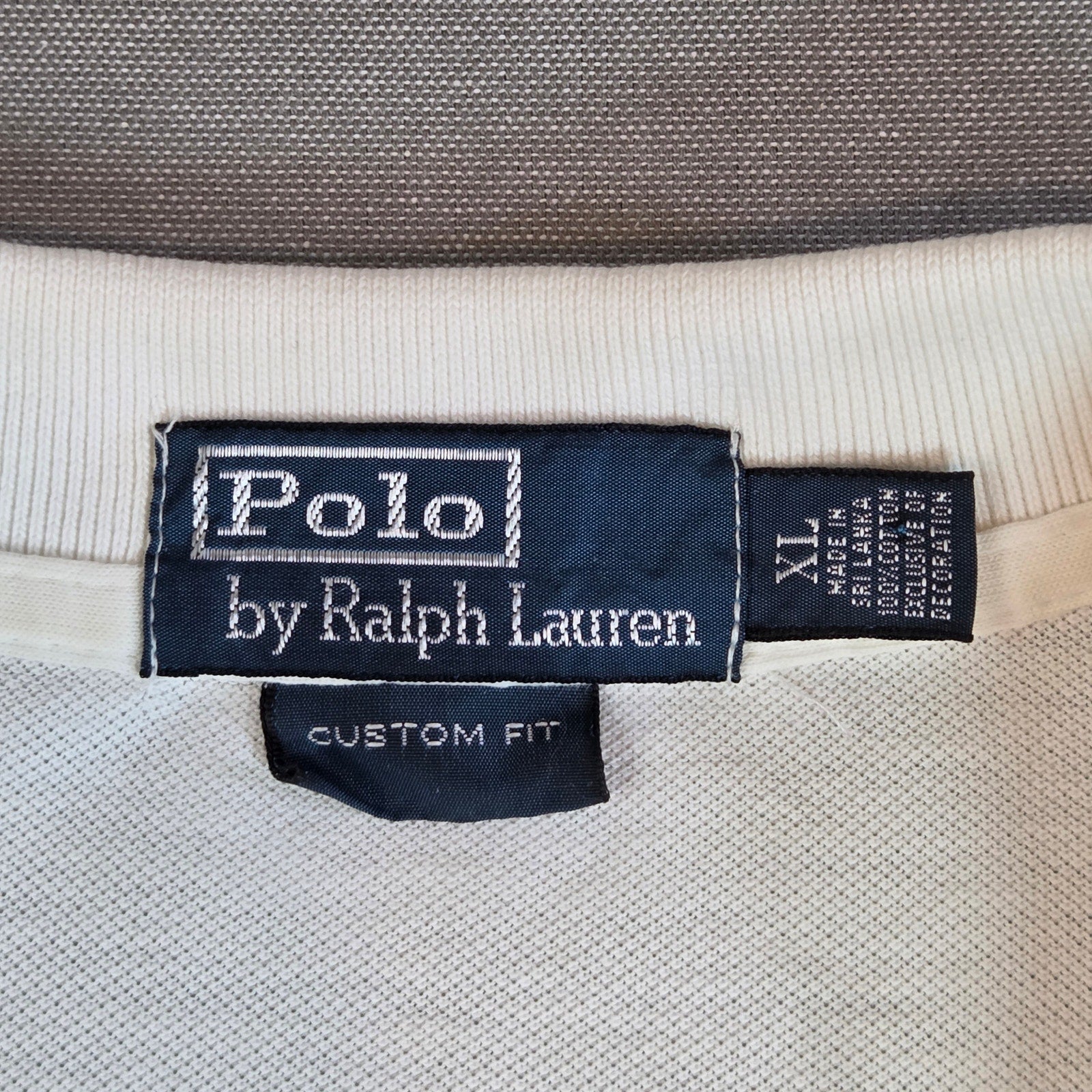 Polo Ralph Lauren Custom Fit White Polo Shirt XL Cotton Pink Pony Logo