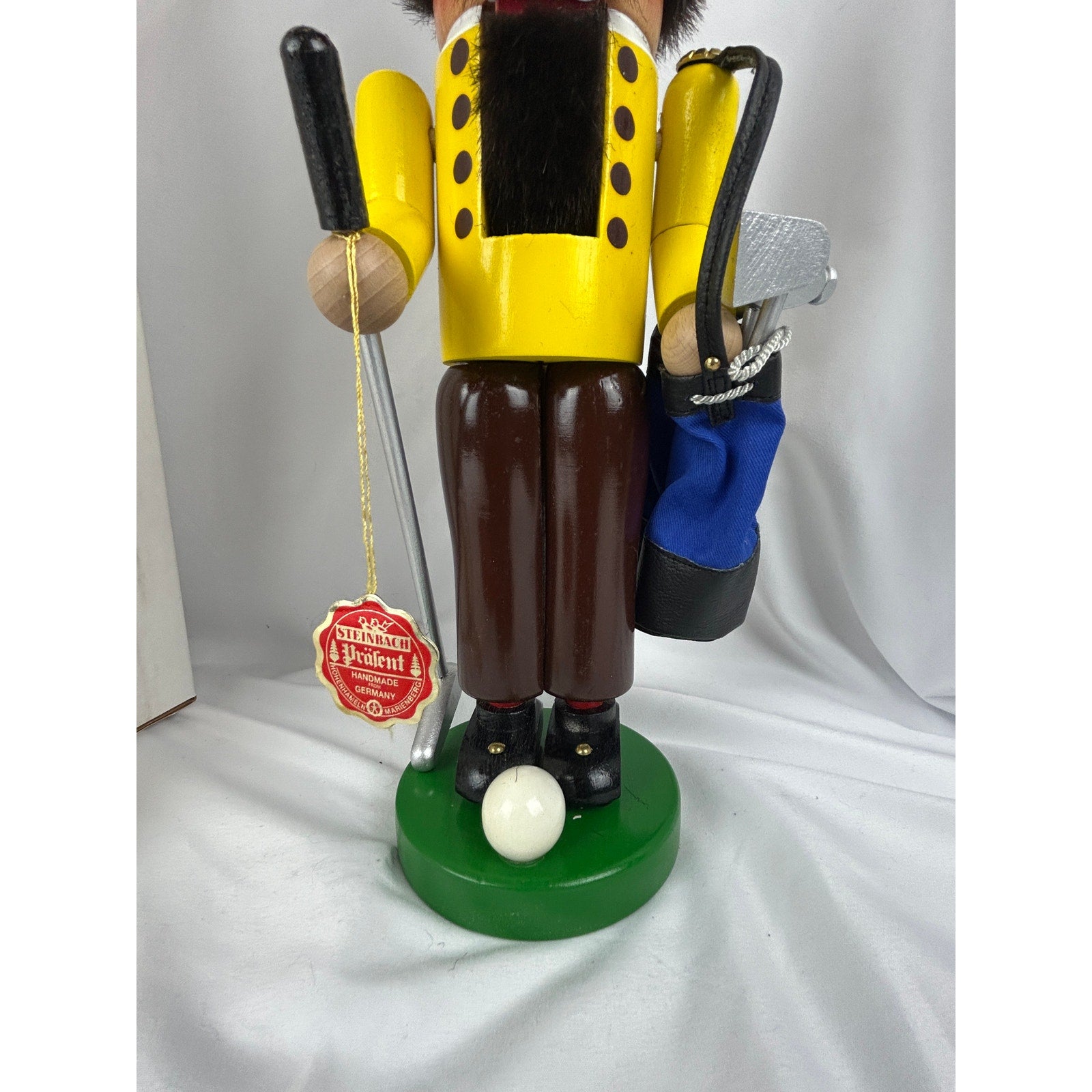 Steinbach S692 The Golfer Nutcracker Handmade Germany w/ Clubs & Box