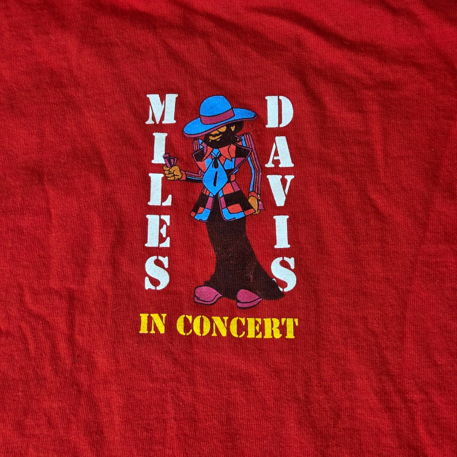 Zion Rootswear Miles Davis In Concert Cartoon Graphic T-Shirt 2XL USA Made