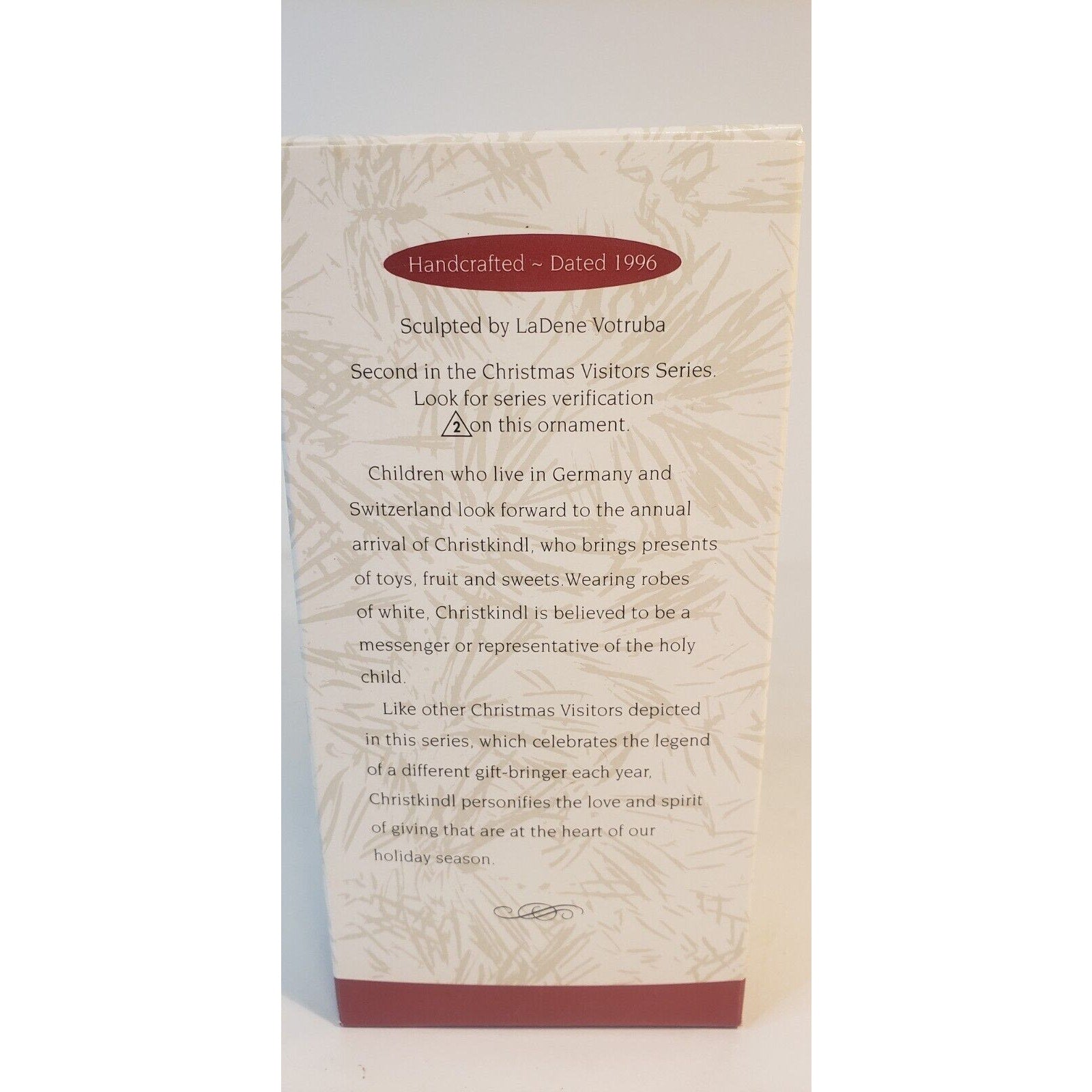 Hallmark Keepsake Ornament Christkindl Christmas Visitors 1996