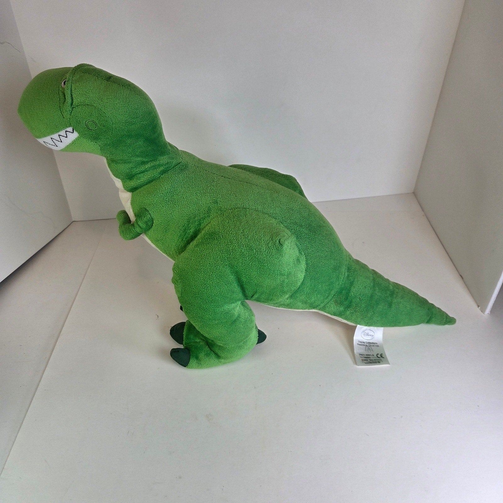 Disney Pixar Toy Story Rex Dinosaur Plush Green Stuffed Animal 16" x 10.5"