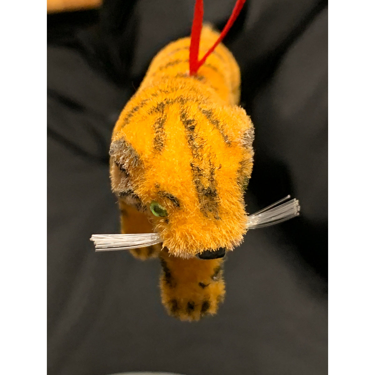 Vintage Wagner Handwork Flocked Tiger Figurine West Germany 1966-1983