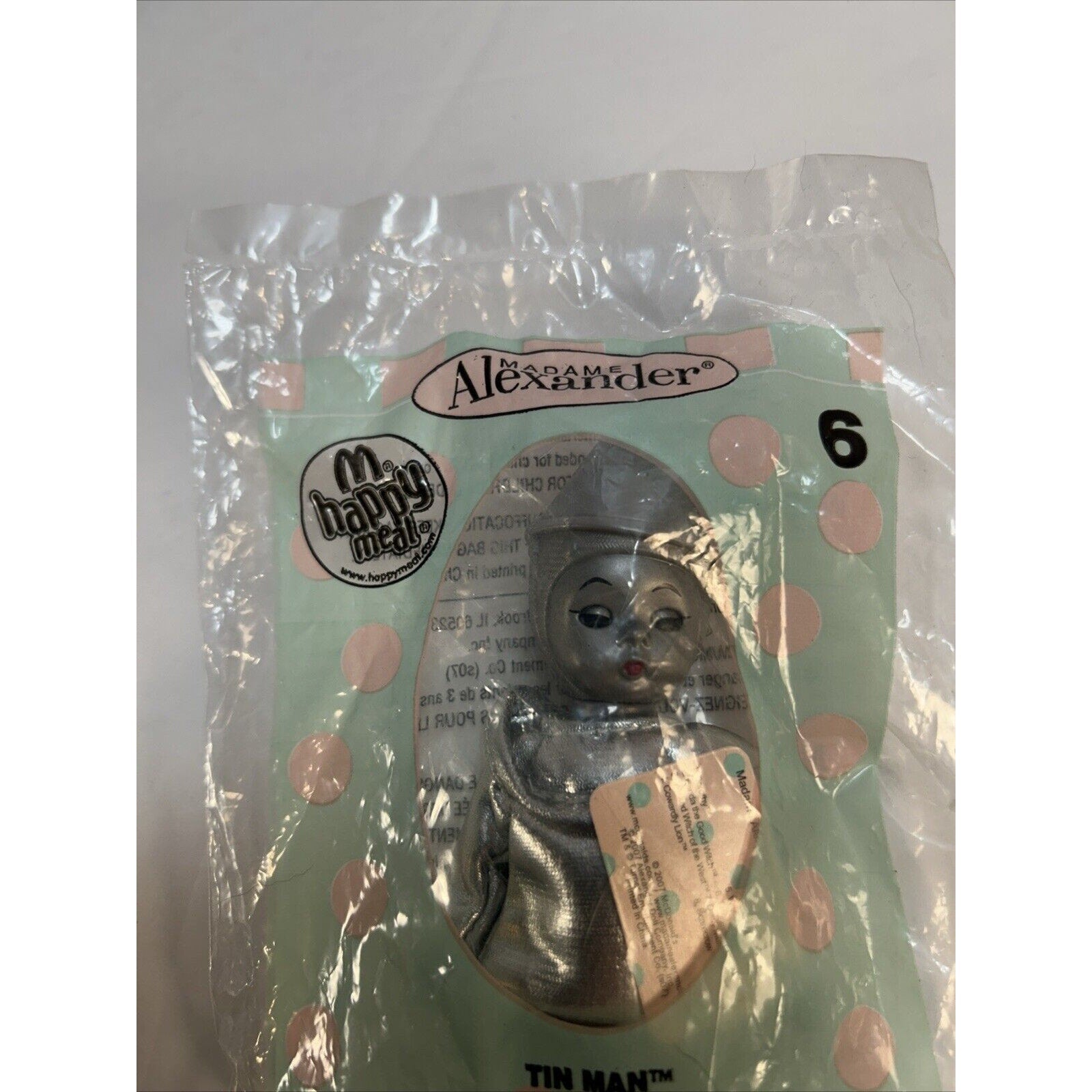 McDonald's 2007 Happy Meal Toy Wizard of Oz #6 Tin Man NIP