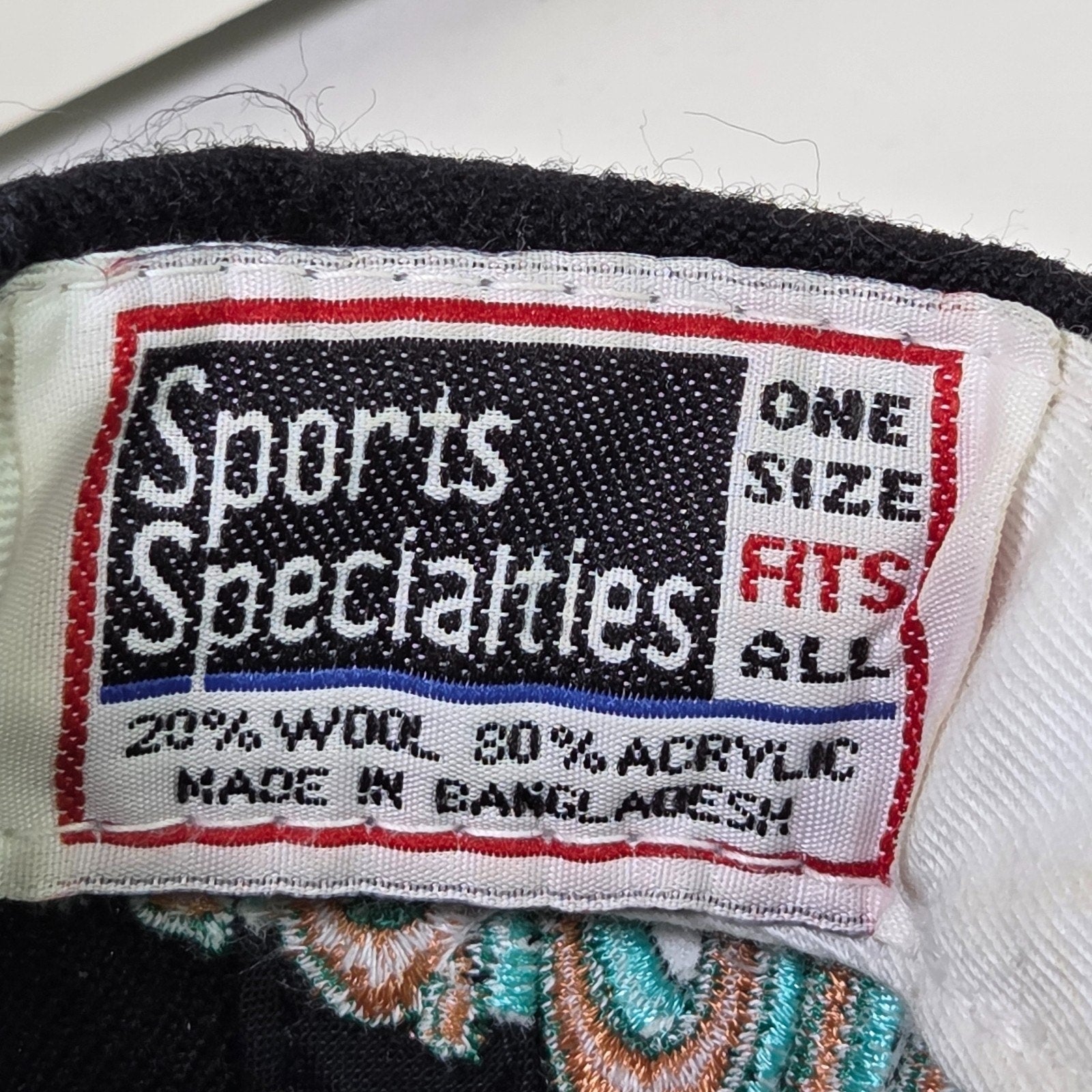 Vintage 1994 Vancouver Grizzlies Sports Specialties Snapback Hat NBA