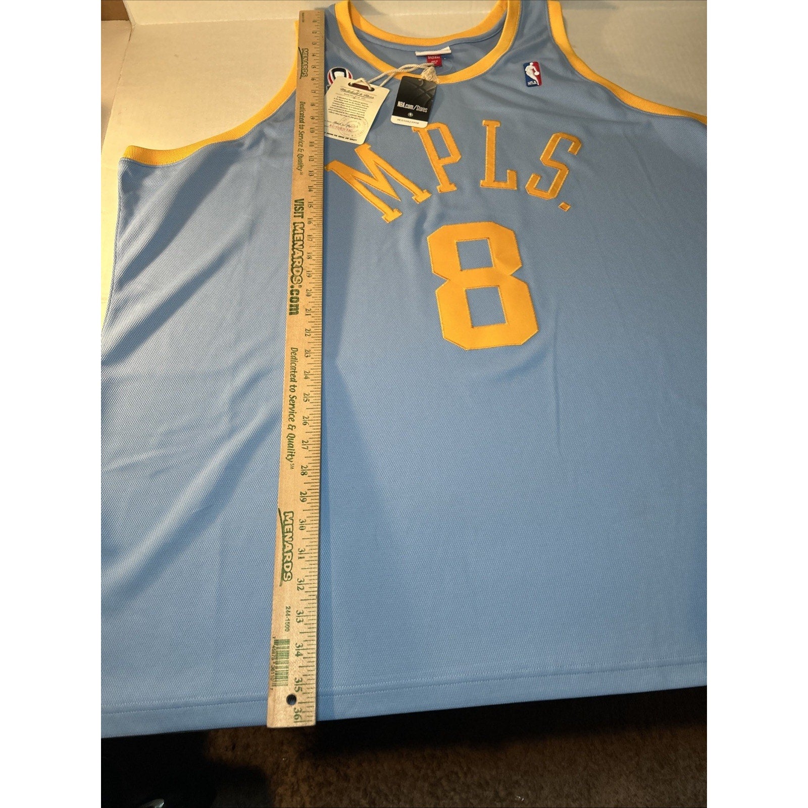 Kobe Bryant #8 2001-02 MPLS Lakers Mitchell & Ness Authentic Jersey 5XL