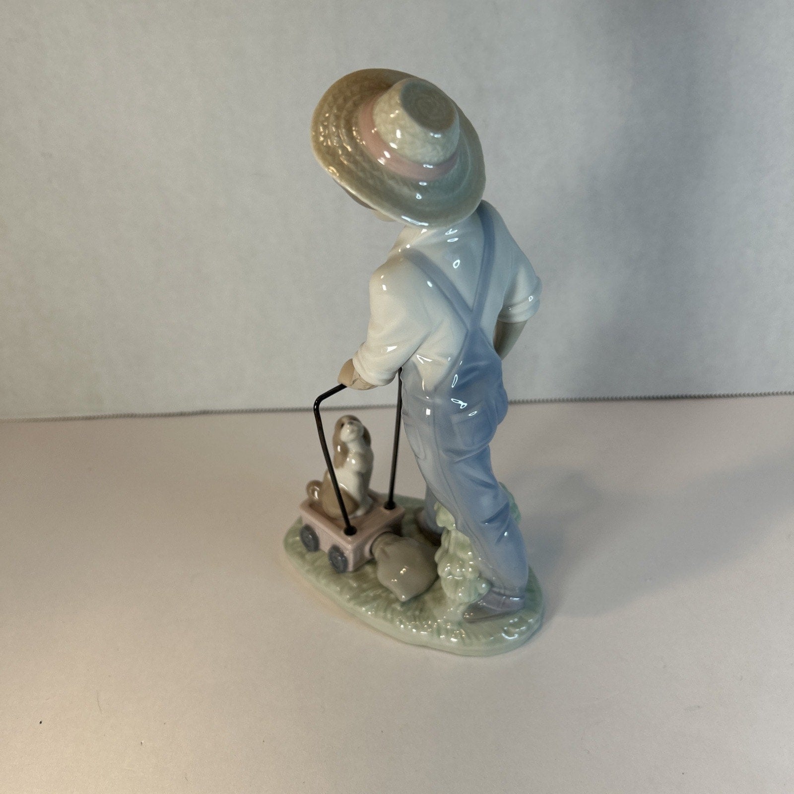 Lladro 6021 Saturday’s Child Boy with Dog Figurine Retired Spain Porcelain