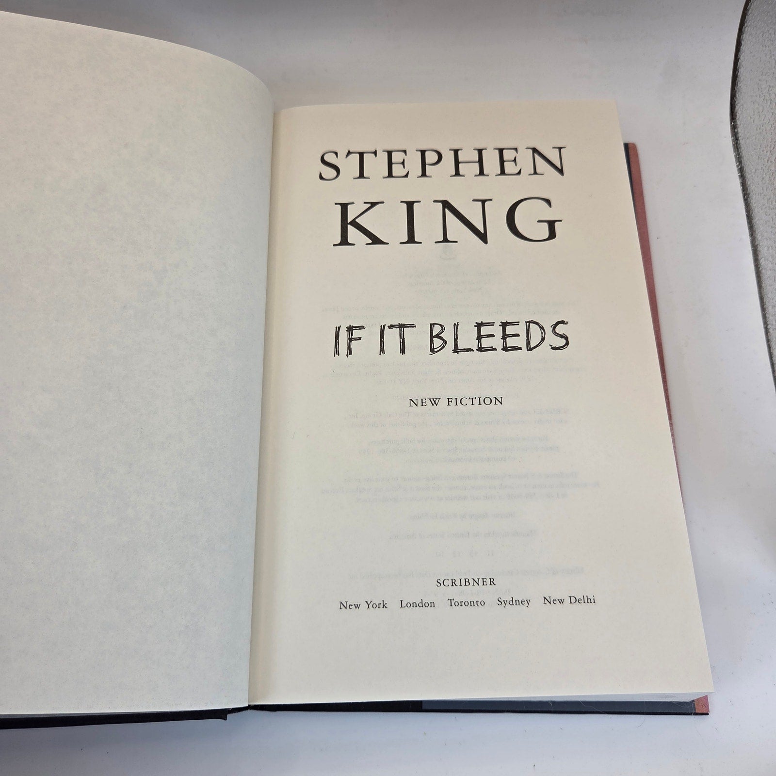 Stephen King If It Bleeds 2020 Scribner Hardcover First Edition Dust Jacket