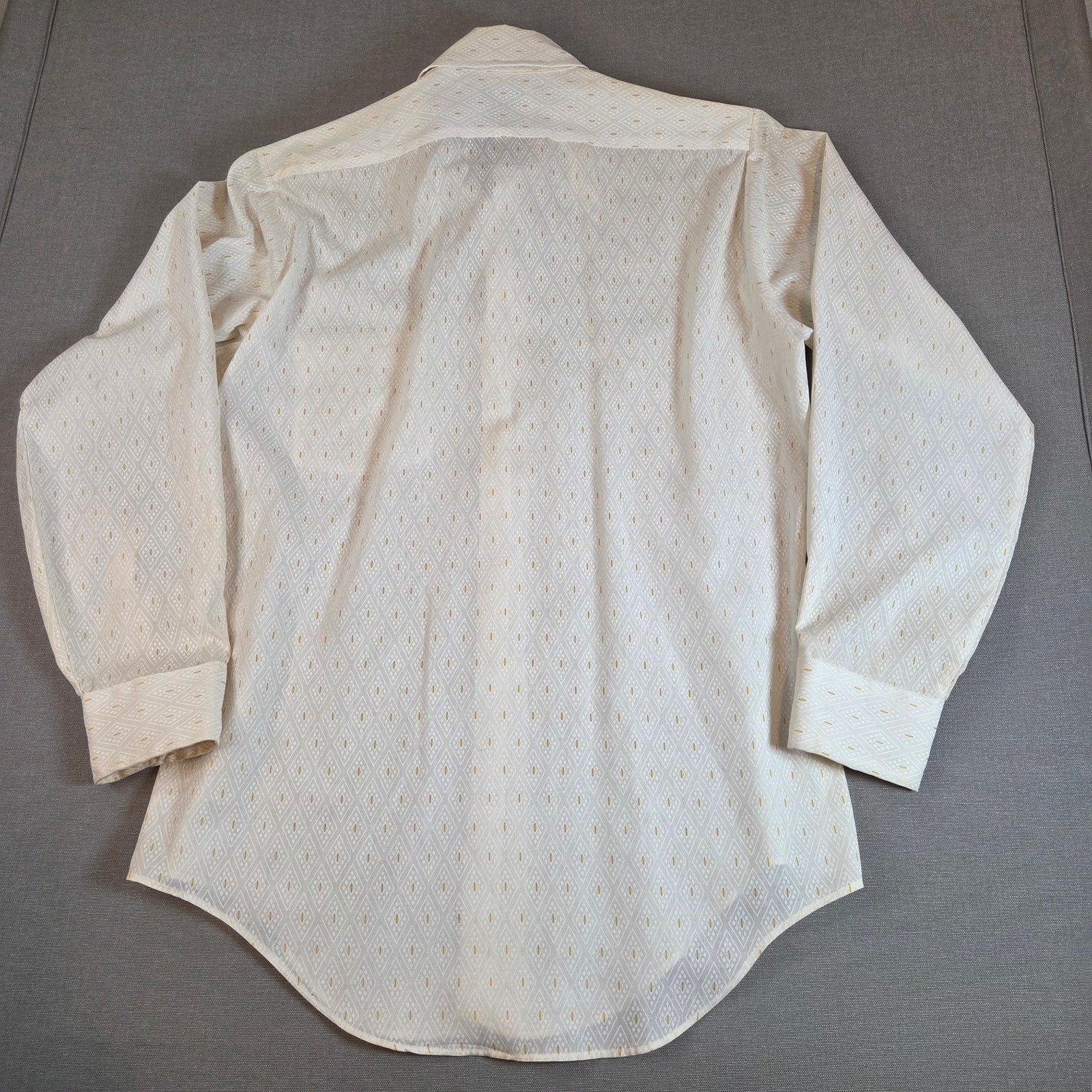 Vintage 1960s Arrow Belmont Club Decton Perma-Iron Shirt USA 14.5-32