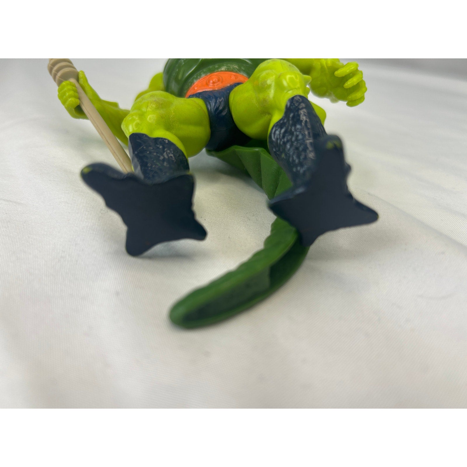 Vintage MOTU Whiplash Figure Mattel Masters of the Universe w Mattel Spear