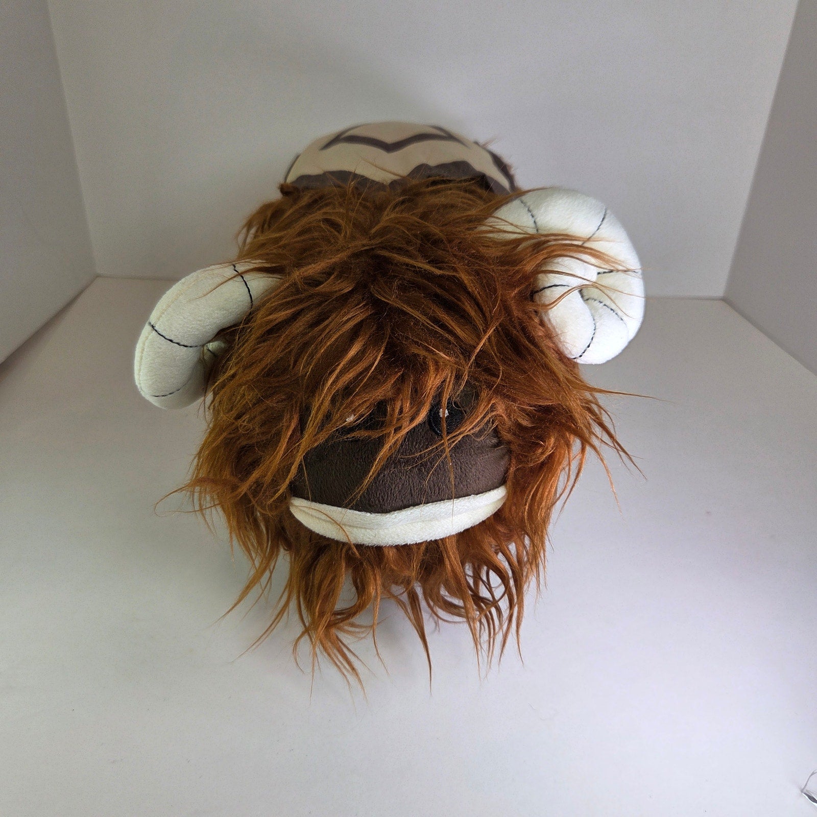 Star Wars Bantha Plush Pillow Jay Franco Mandalorian 14” Brown Shaggy Faux Fur