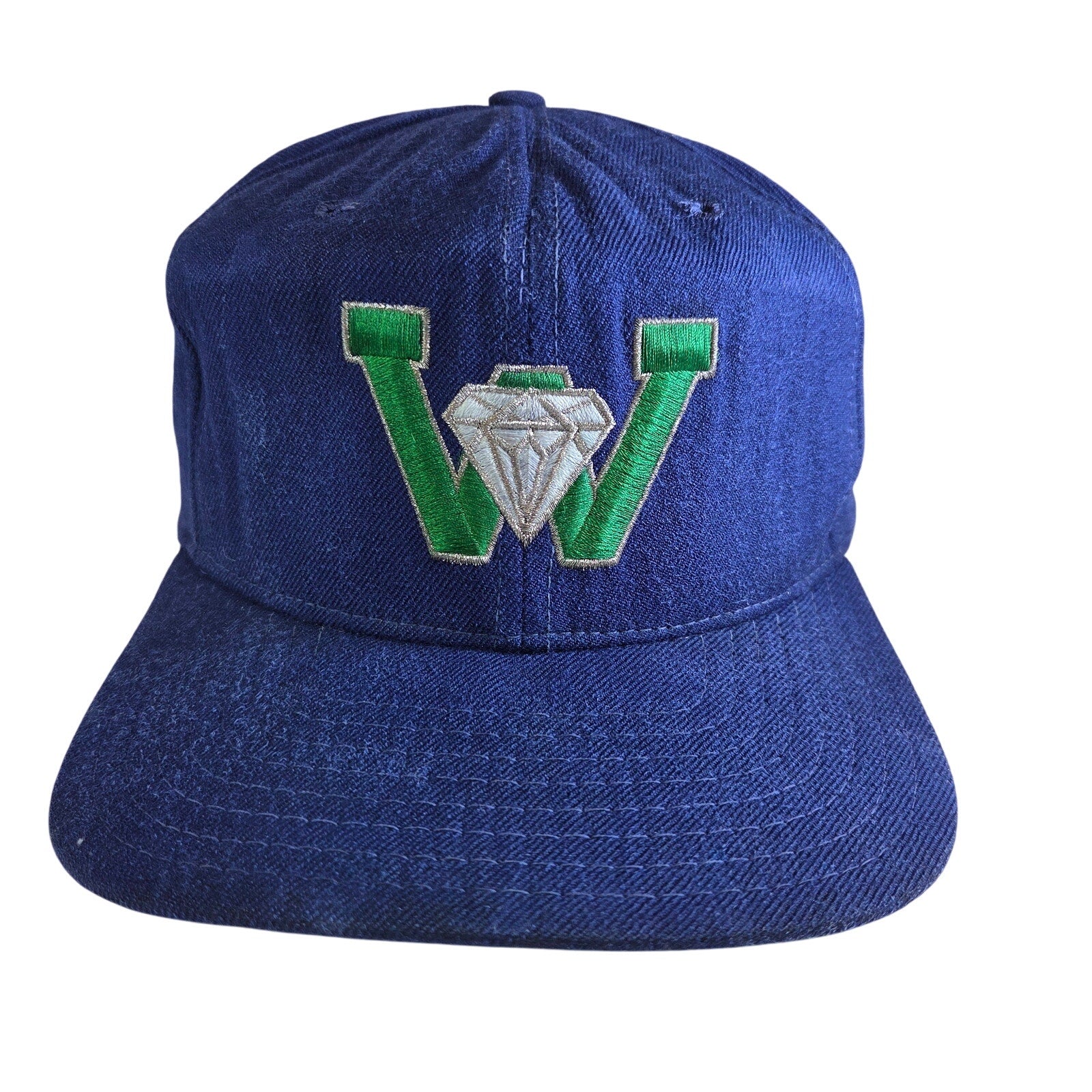 Vintage Waterloo Diamonds New Era Minor League Snapback – USA Made, Cleaned