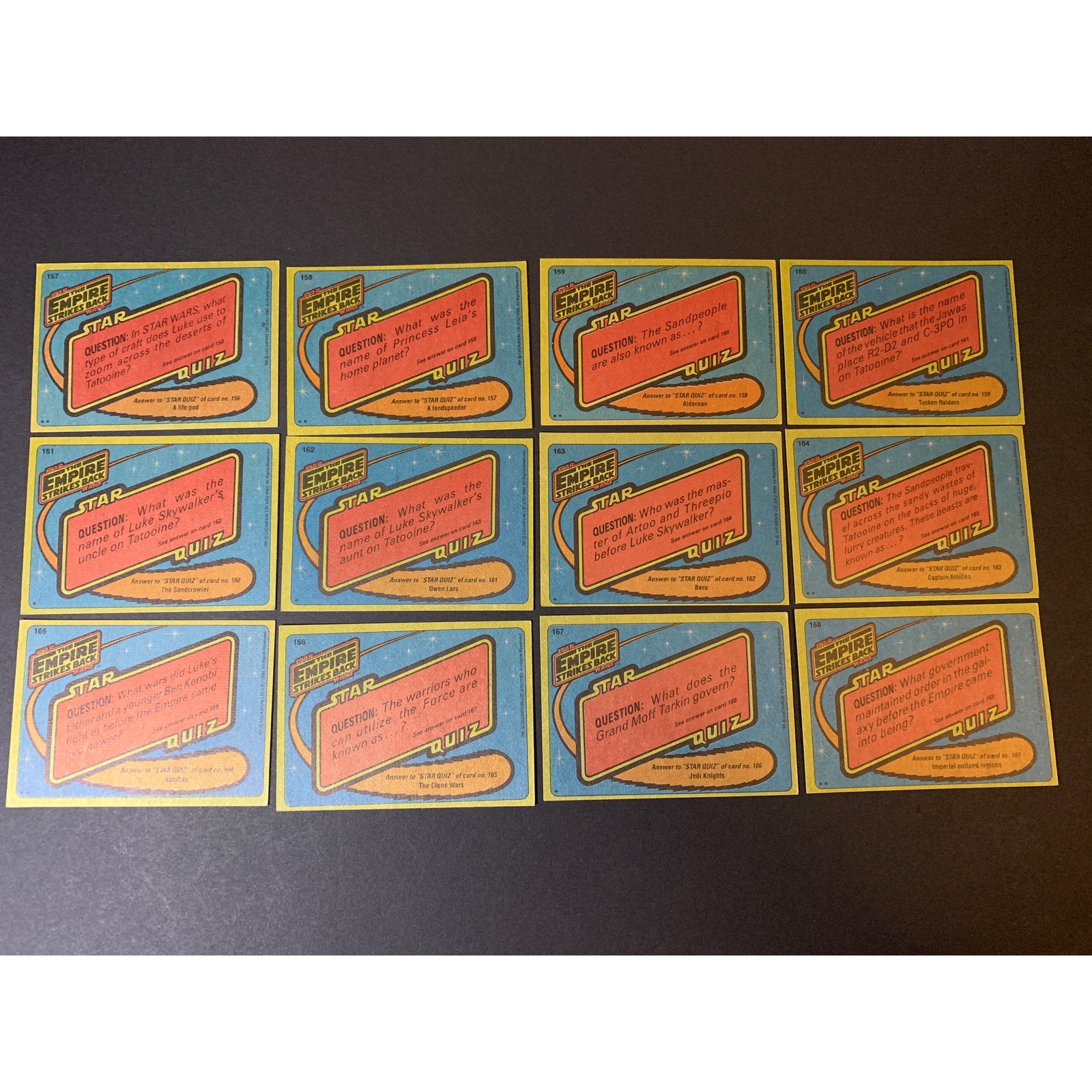 1980 Topps Empire Strikes Back Series 2 Complete Card Set
