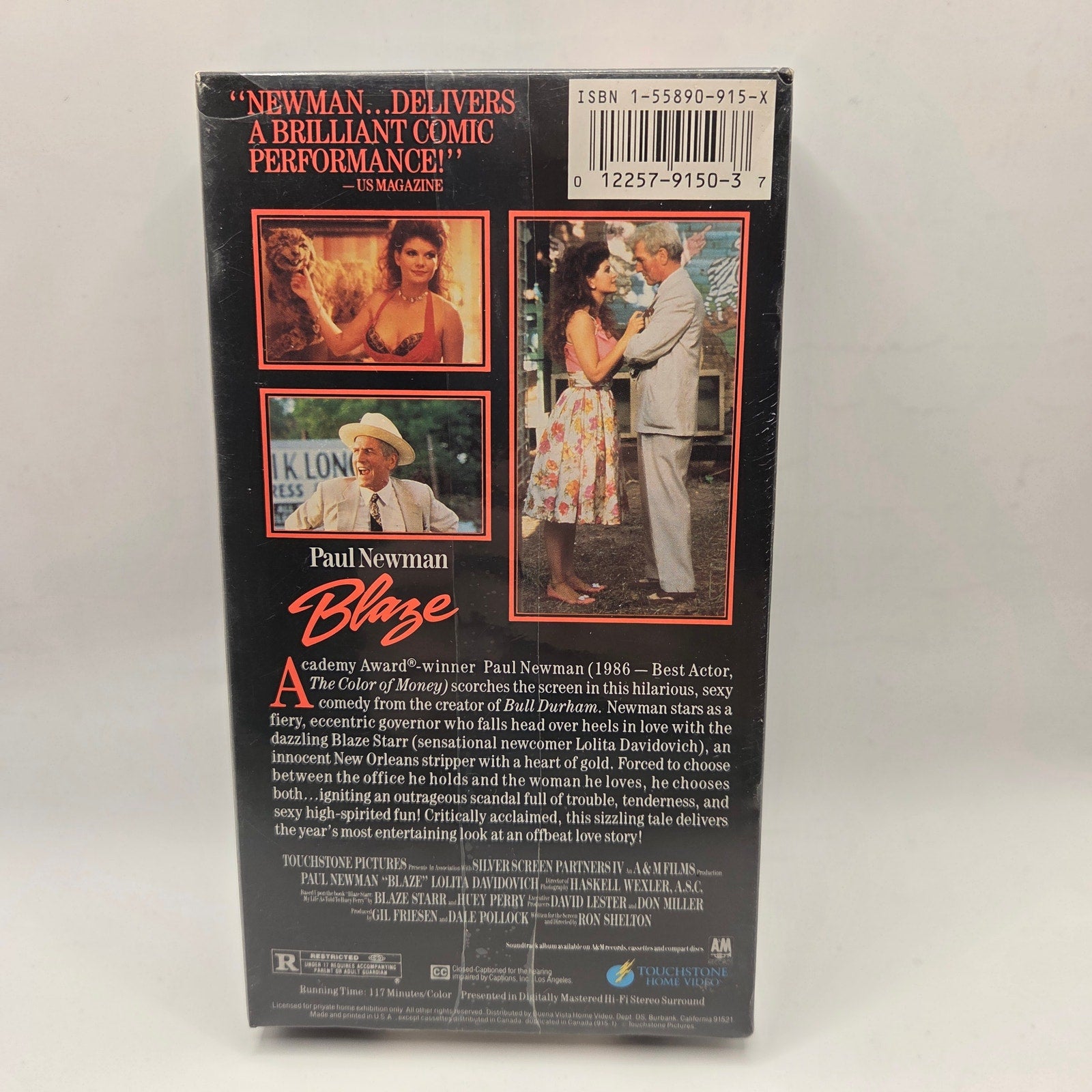 Blaze VHS New Sealed 1990 Paul Newman