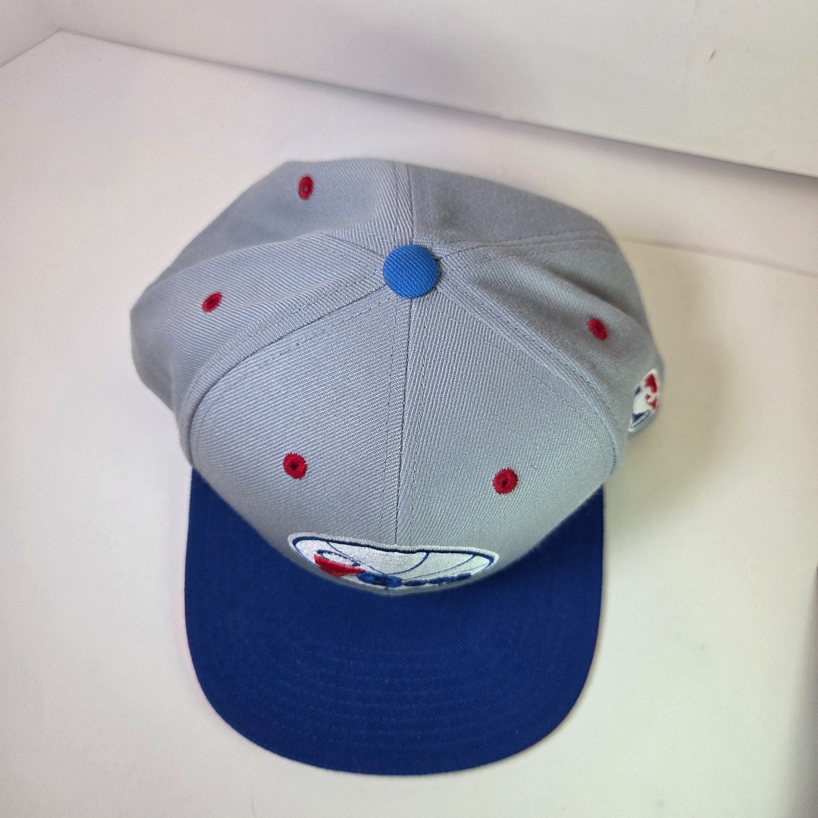 Philadelphia 76ers Mitchell & Ness Snapback Hat Gray Blue Red NBA