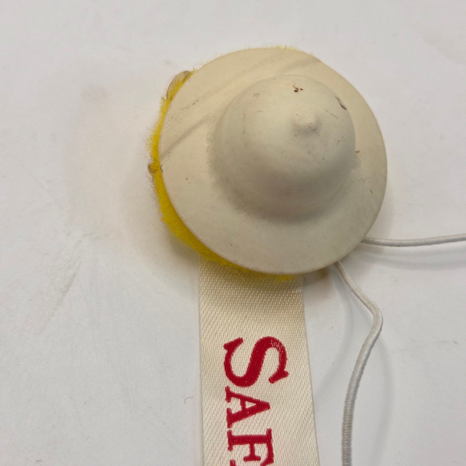 Vintage 70s Safari Fever Pom Pom Critter Weepul Souvenir Pith Hat Googly Eyes