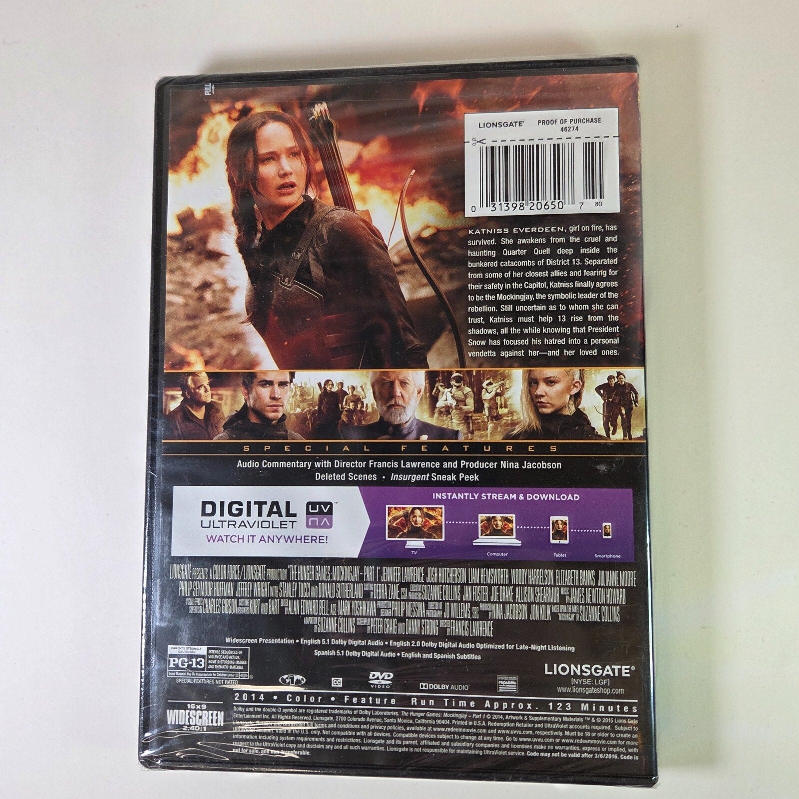 The Hunger Games: Mockingjay, Part 1 (DVD + Digital) Brand New Sealed