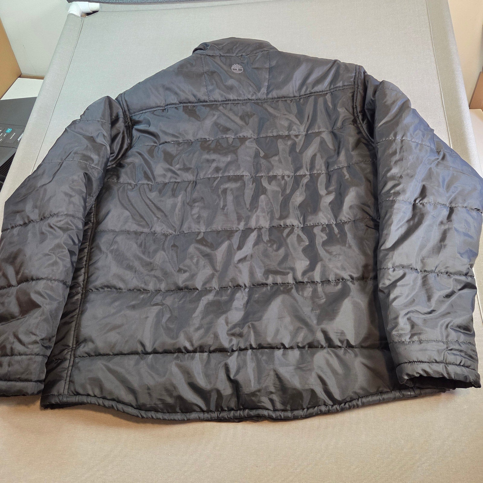 Timberland Puffer Jacket Men’s XXL Black Quilted Full Zip