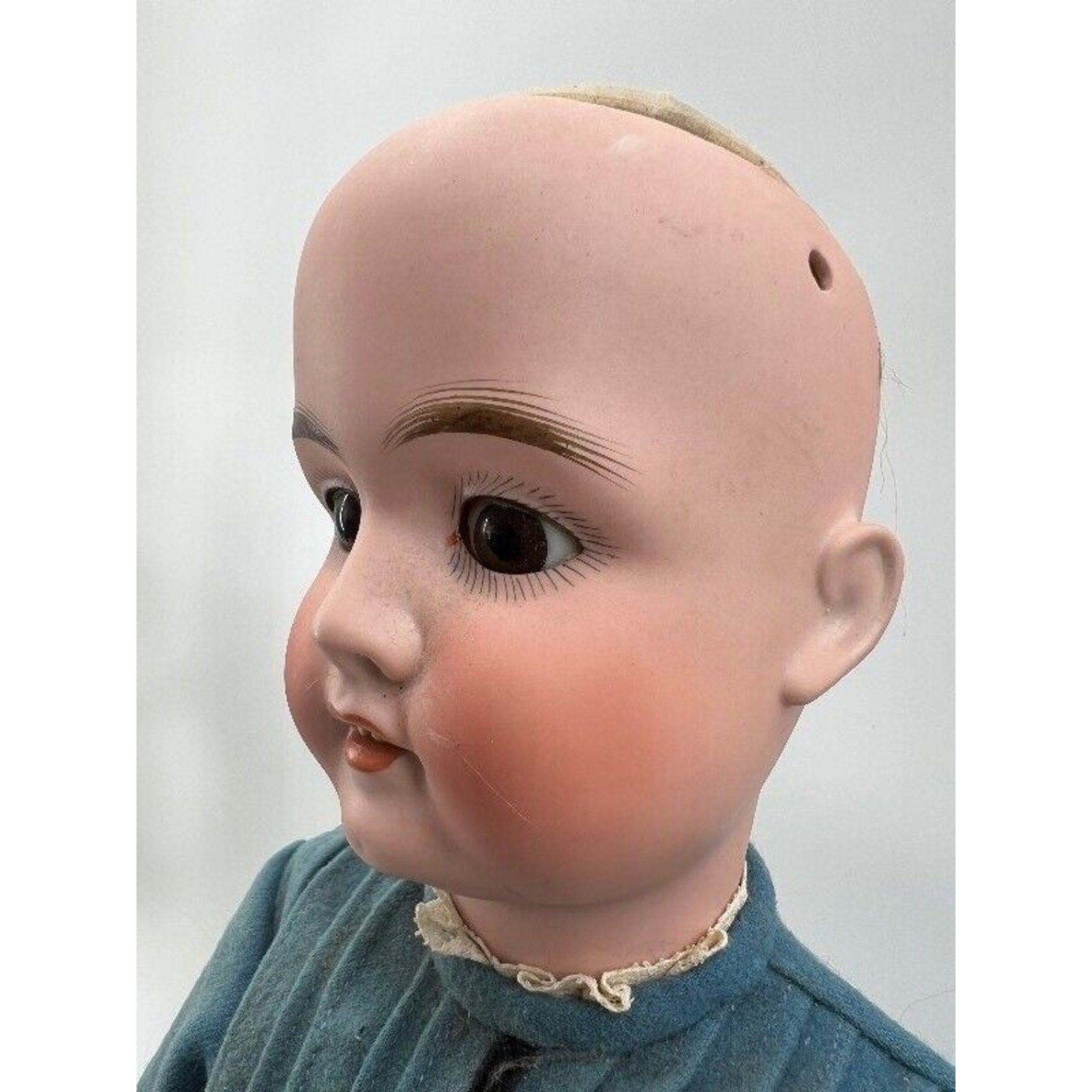 Antique 1906 Schoenau & Hoffmeister Bisque Doll 22” Open Mouth Compo Body
