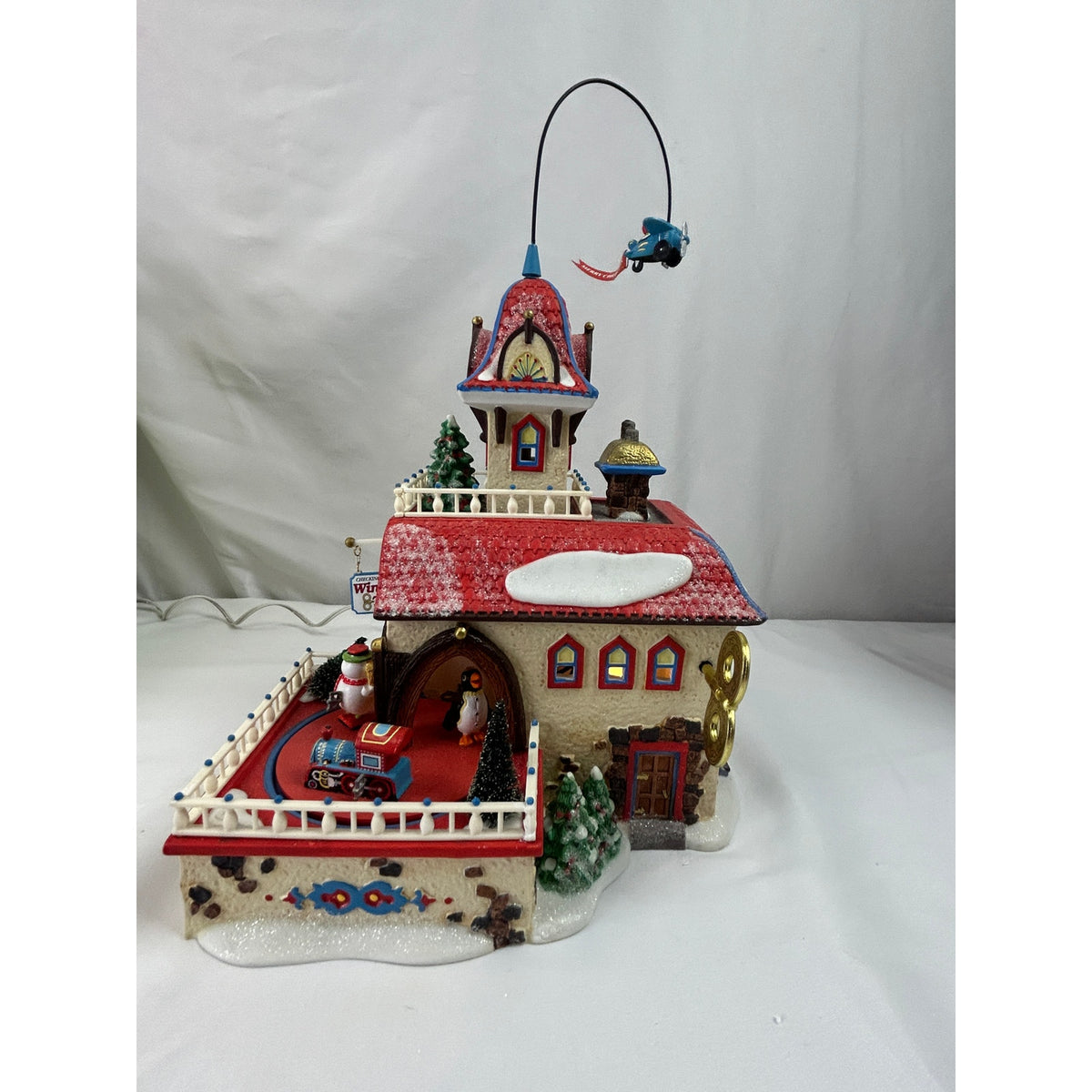 Department 56 Checking It Twice Wind-Up Toys 56757 North Pole Set 2003 Working