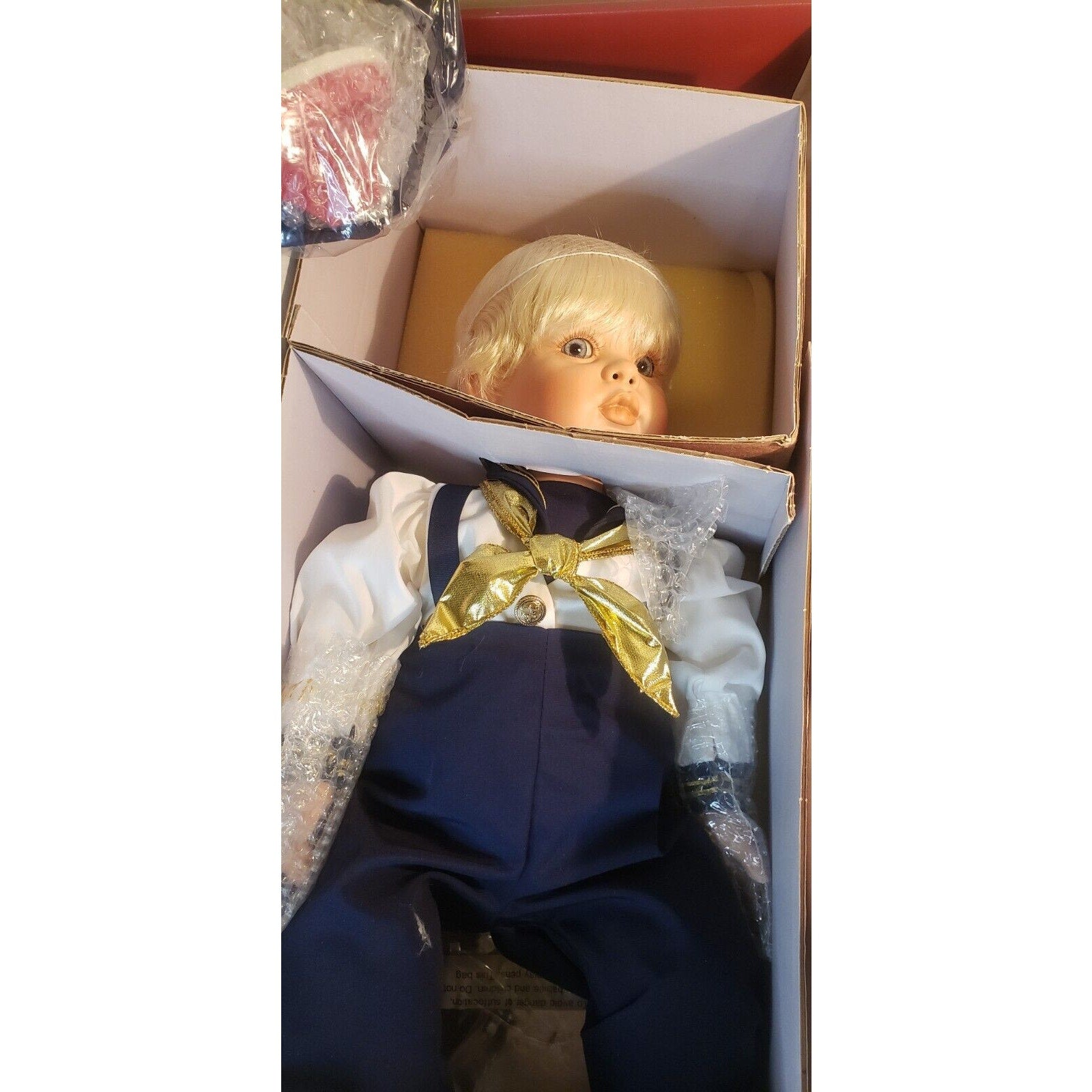 Fayzah Spanos 22" Porcelain Doll "Jacques" Blonde Boy LE 1340/2000 COA 2000