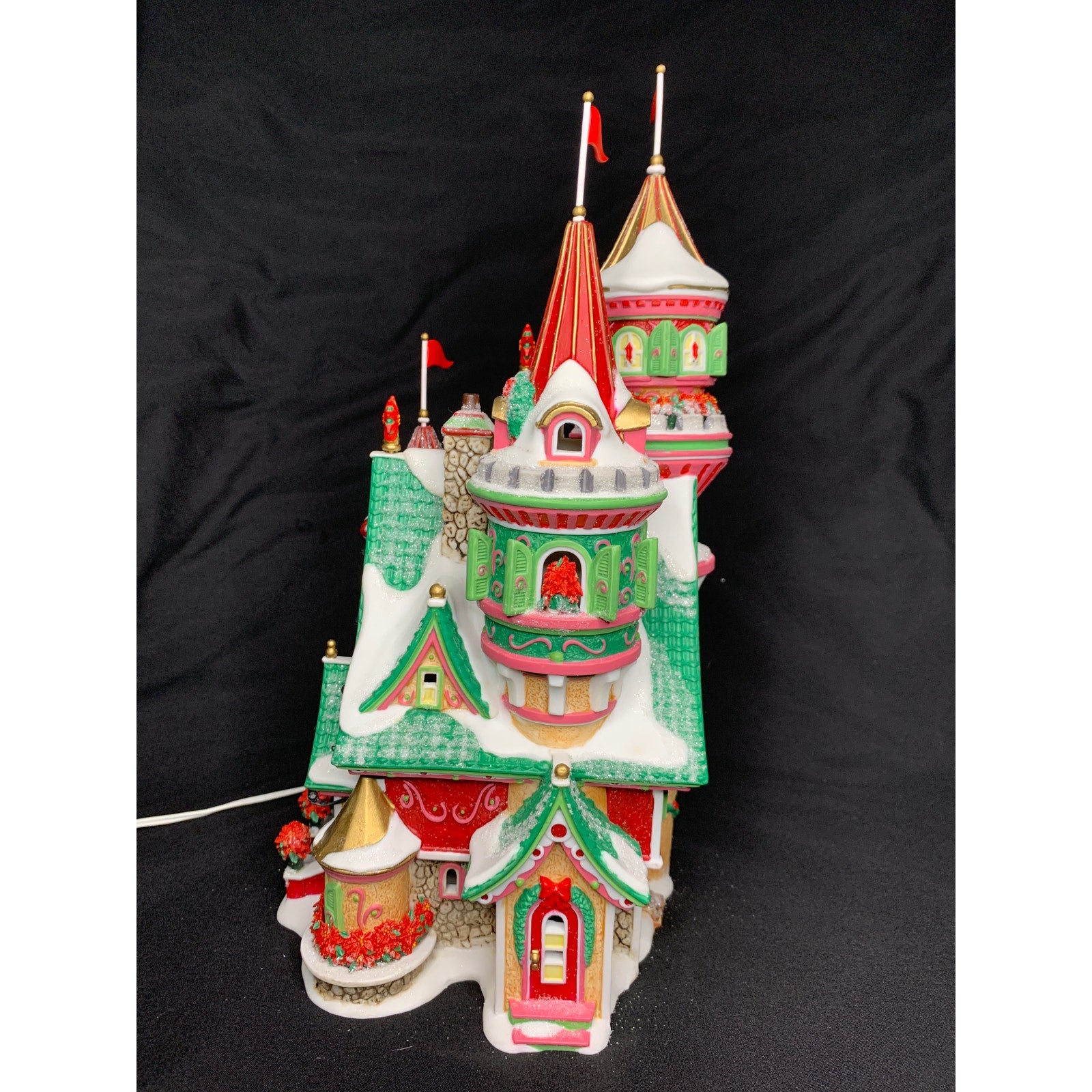 Department 56 Poinsettia Palace North Pole 56796 Limited Edition Lighted