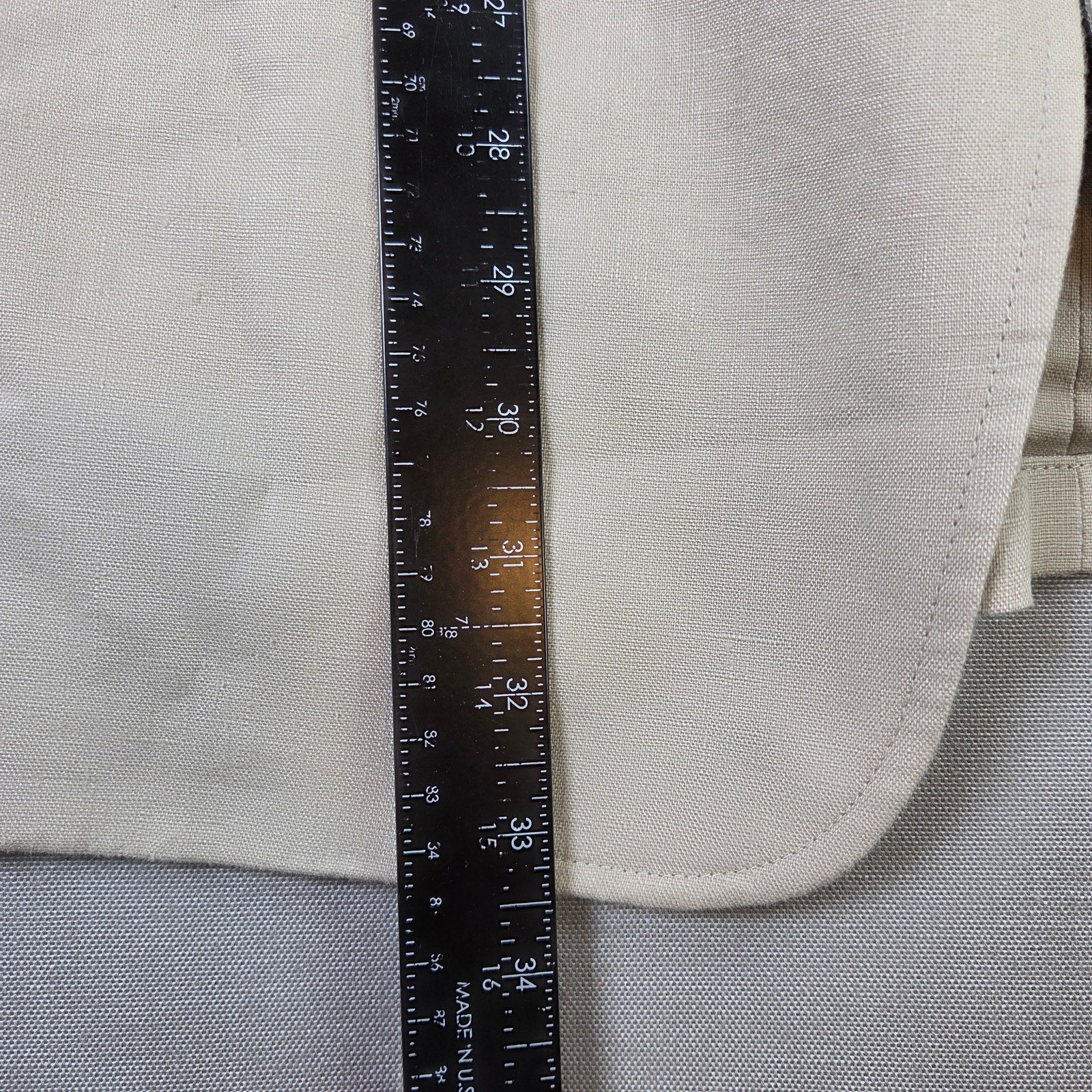 Lauren Ralph Lauren Mens Linen Blazer 44XL Tan Sport Coat 2 Button Jacket