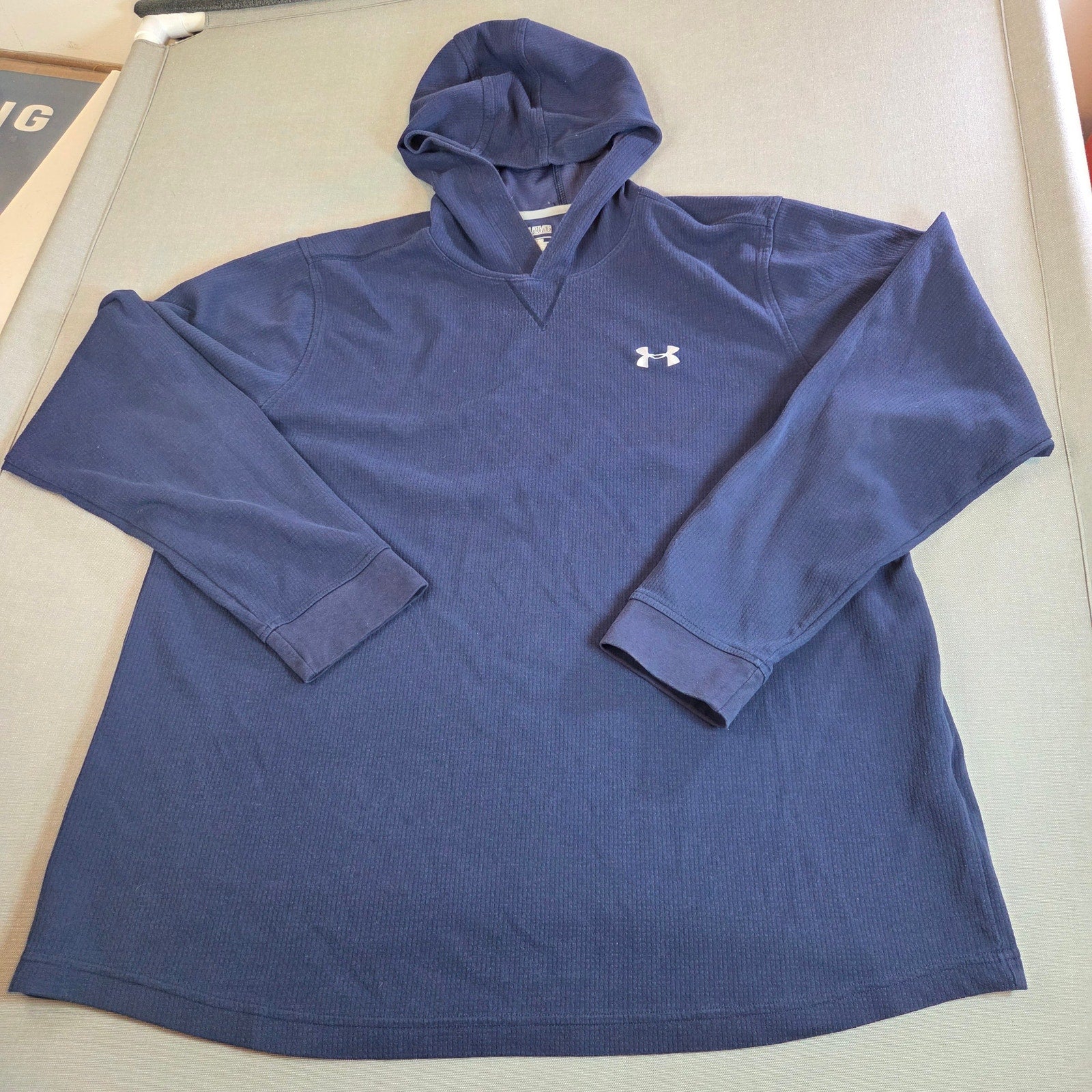 Under Armour ColdGear Hoodie 2XL Loose Fit Blue Pullover Jordan 2016