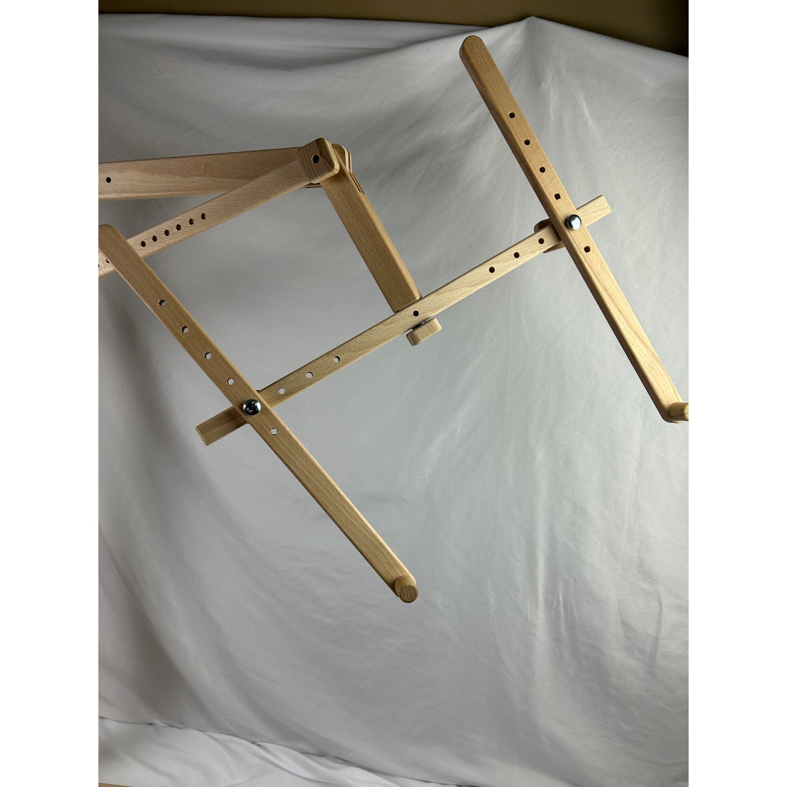 Adjustable Needlework Floor Stand Wooden Embroidery Cross Stitch Frame