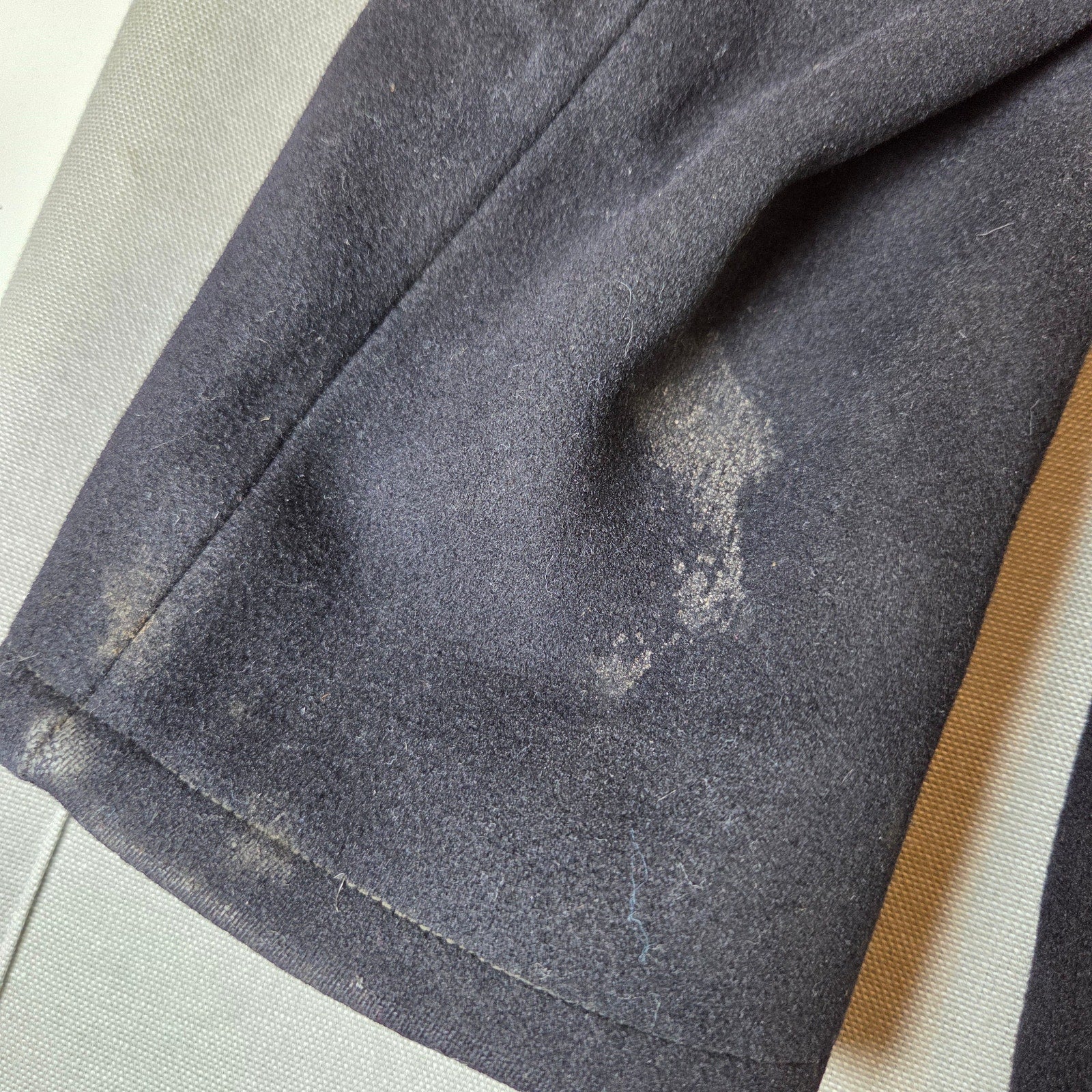 U.S. Navy Wool Kersey Peacoat Mens 38R Vietnam Era 1968–1972