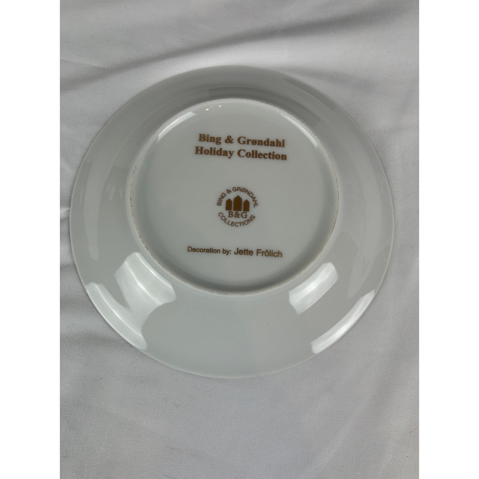 Bing Grondahl 1998 Holiday Collection Cup Saucer Plate Set Denmark Box