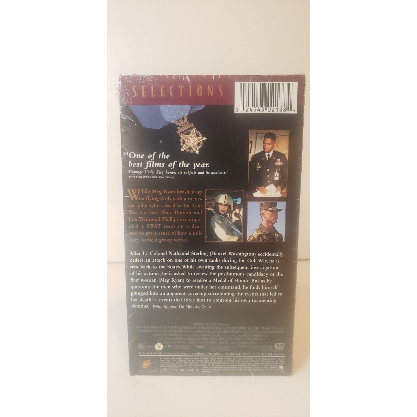 Courage Under Fire (VHS, 2001, Fox Selections) New Sealed Denzel Washington