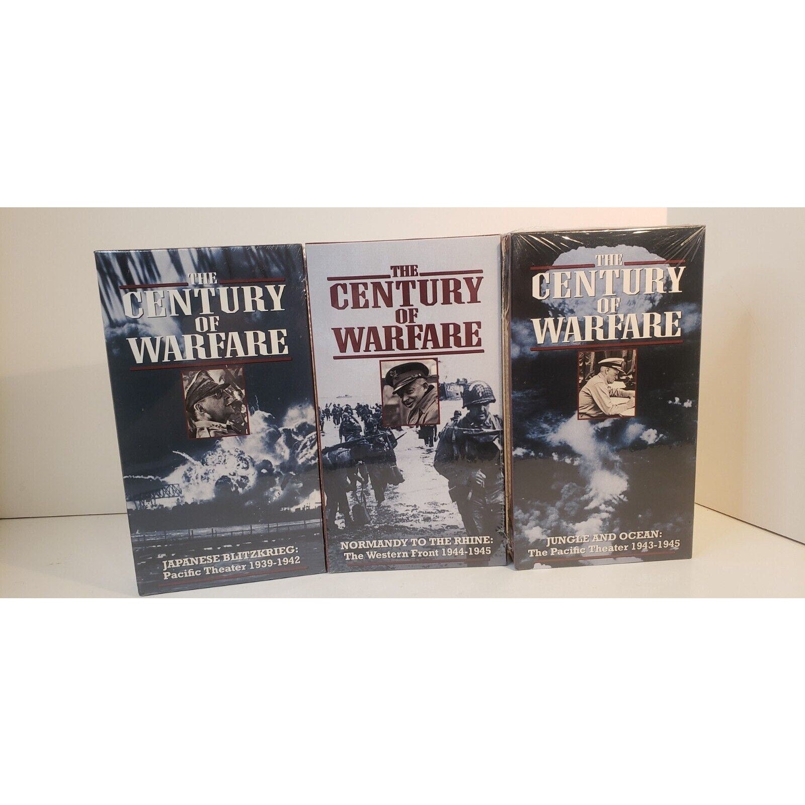 The Century of Warfare lot of 3 VHS - Normandy - Jungle & Ocean