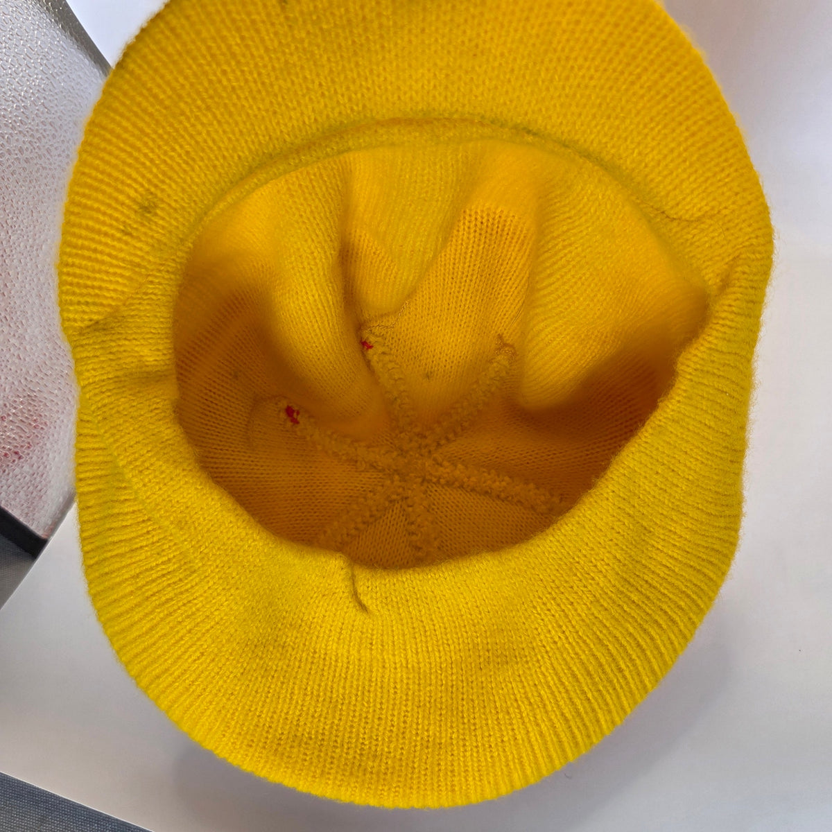 Vintage Schmidt Beer Knit Visor Stocking Cap Pom Pom Winter Breweriana
