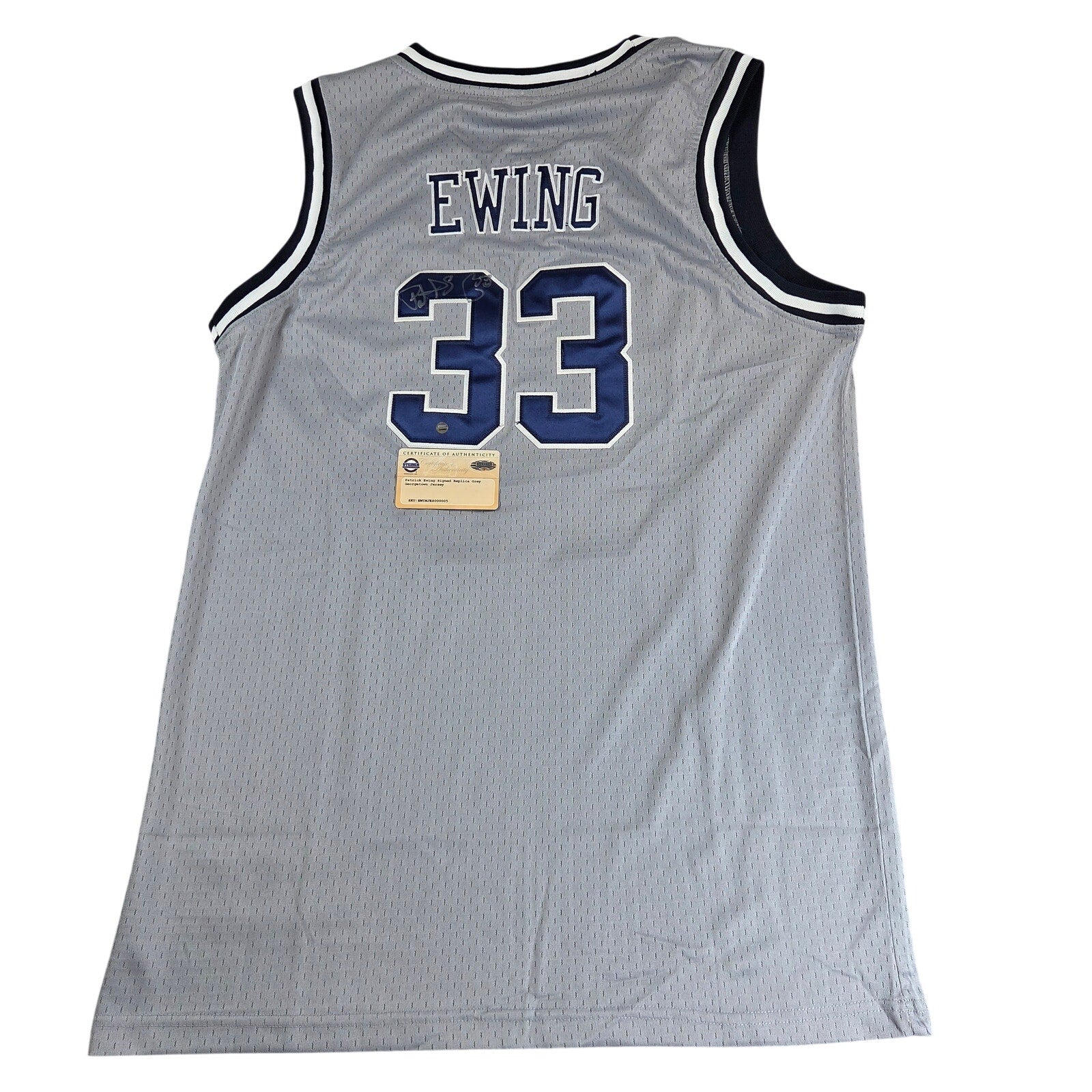 Patrick Ewing Signed Nike Georgetown Hoyas #33 Jersey XL Steiner COA 2012