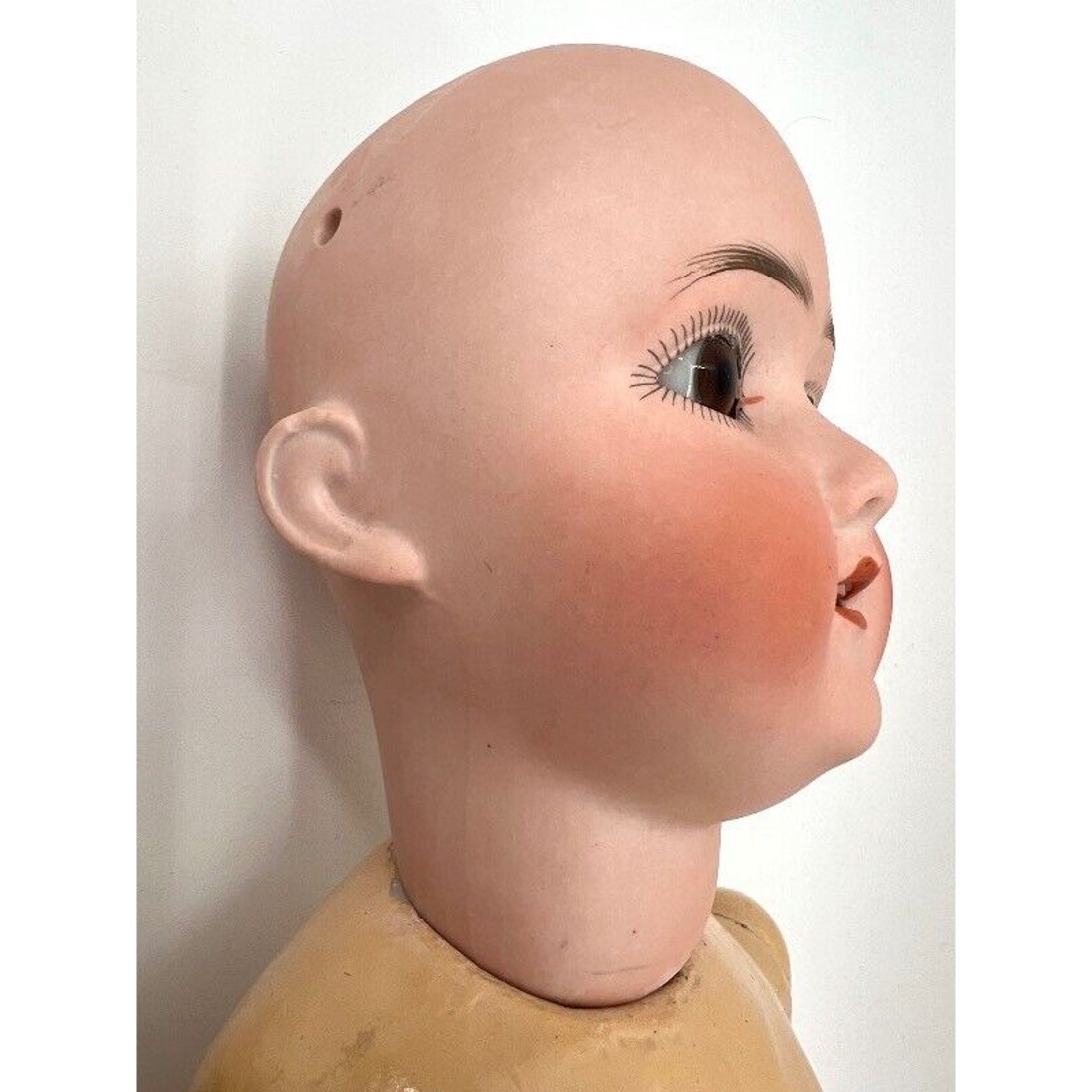 Antique 1909 S&H 1909 Bisque Head Doll 19.5" Open Mouth Compo Body Germany