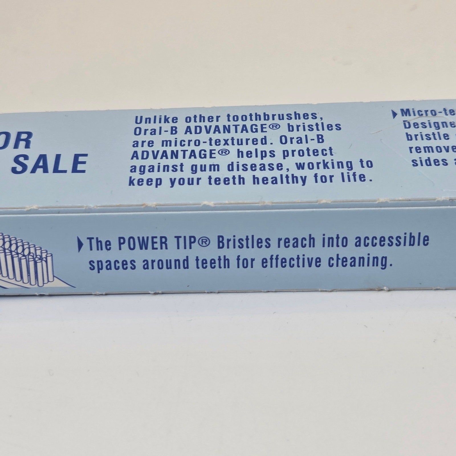 Oral-B Advantage Micro-Textured Toothbrush 30 Soft NOS 1996 Dental Promo