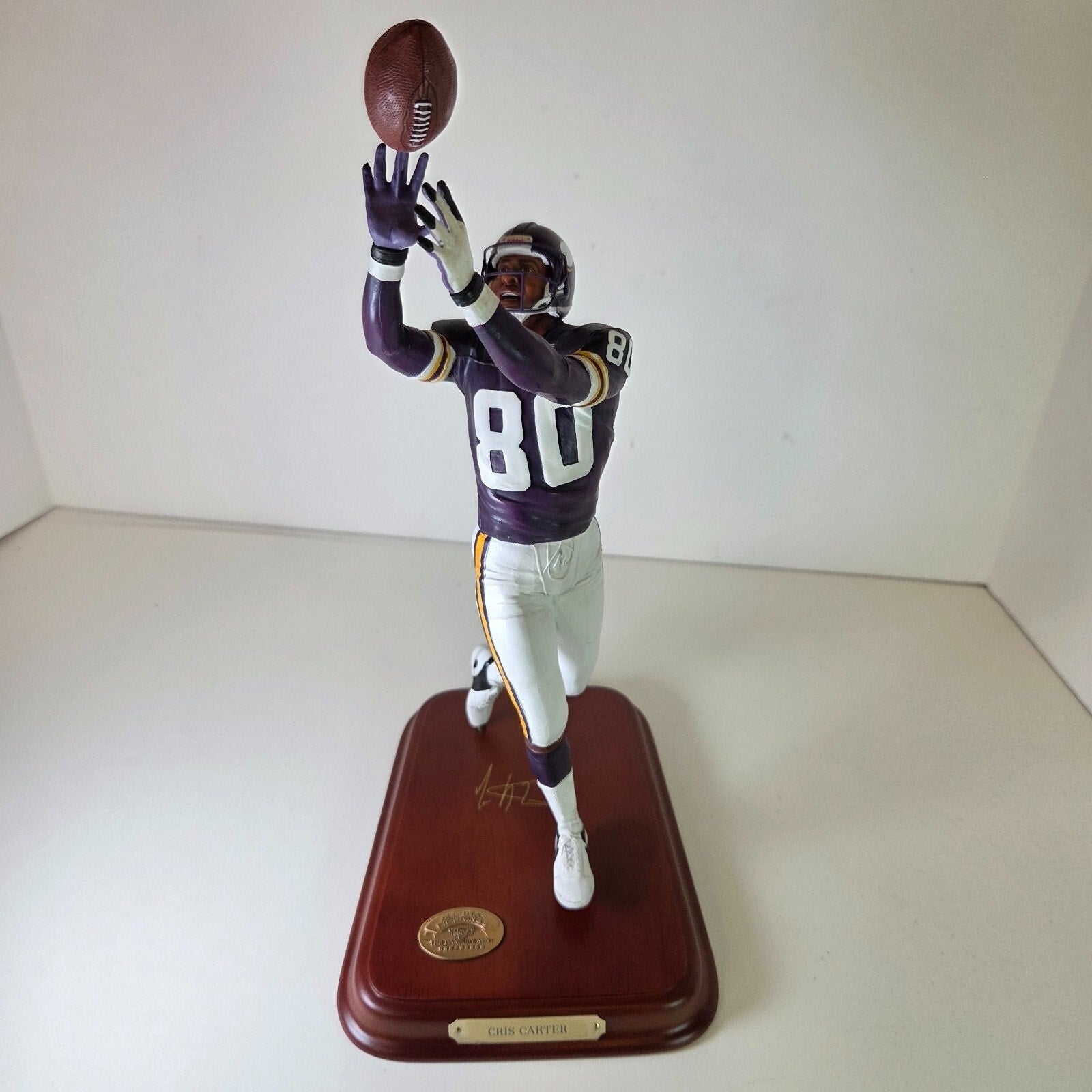 Cris Carter Danbury Mint Minnesota Vikings Figurine w/COA NFL Legends 2002