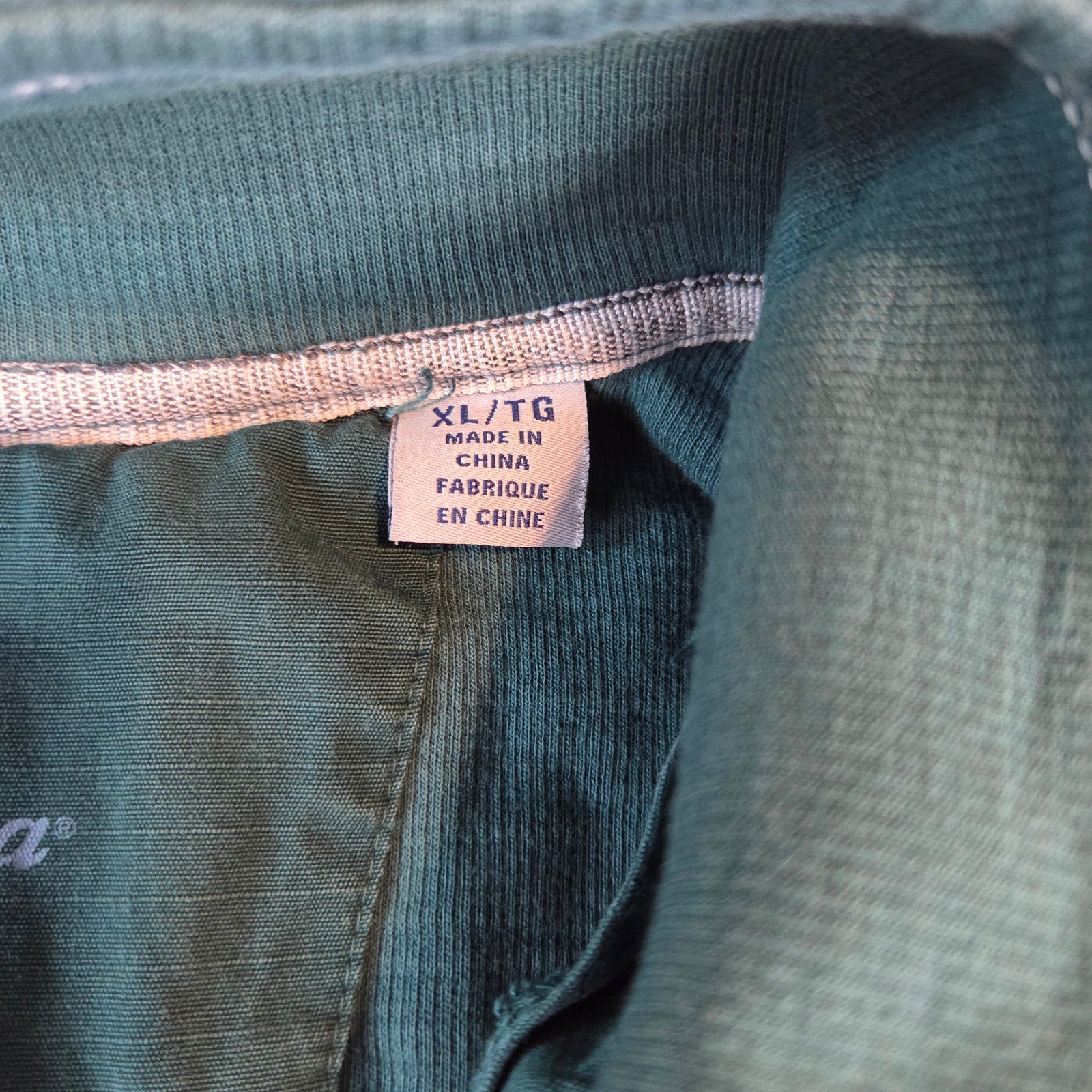 Tommy Bahama XL 1/4 Zip Pullover Sweater Blue Dolphin Logo Cotton Blend