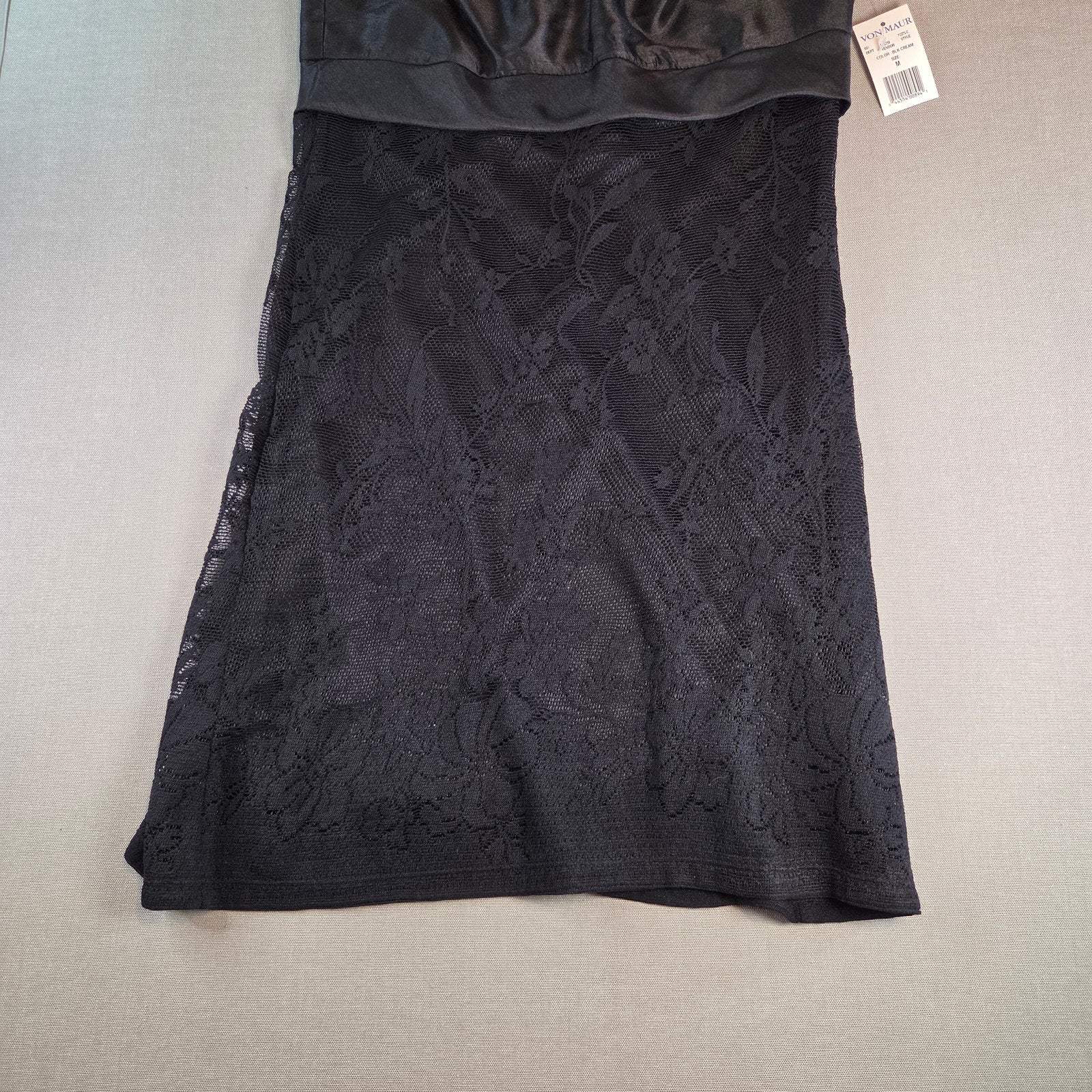 Velvet Torch Little Black Dress Women’s M NWT Lace Overlay Sleeveless USA Made