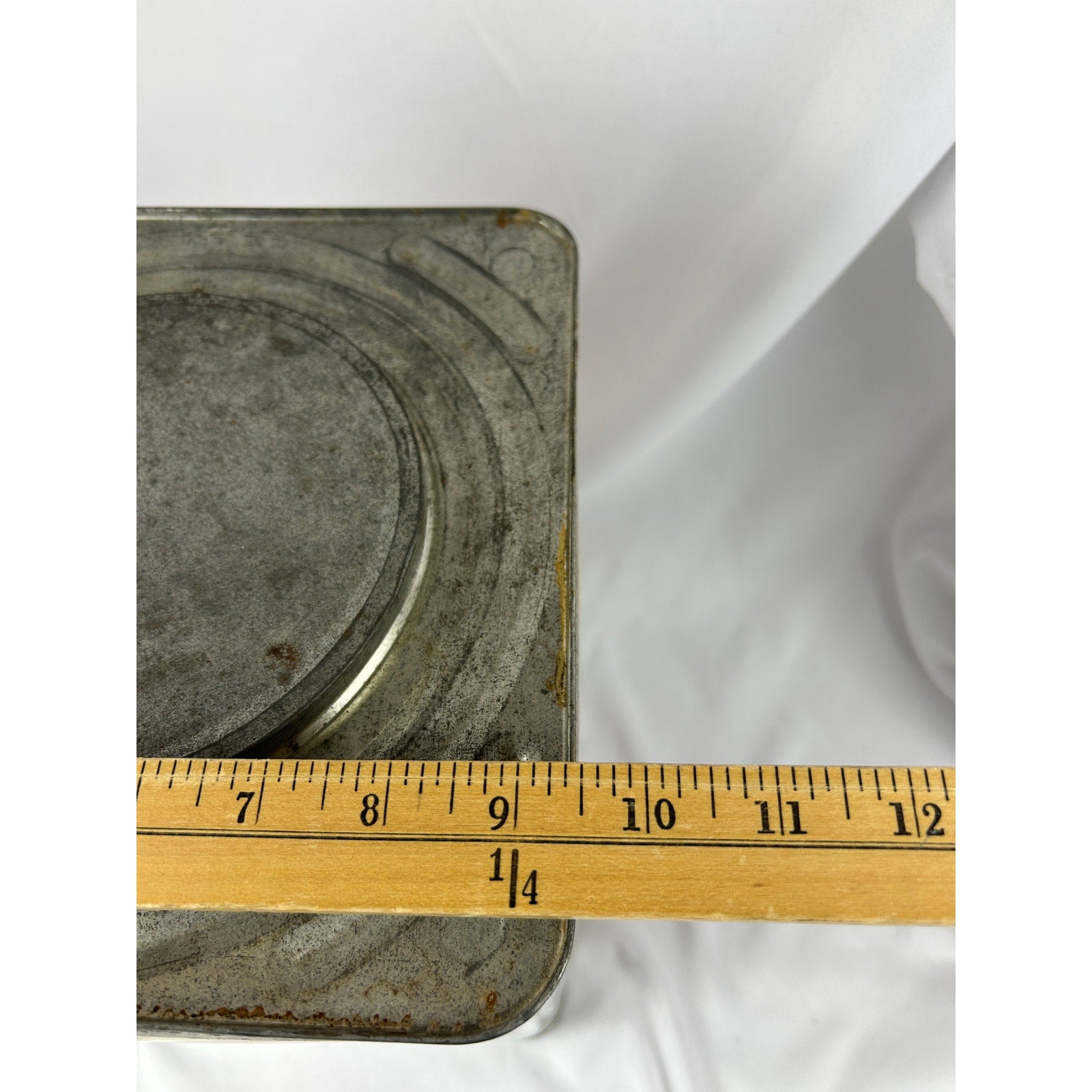 Vintage Hills Bros Coffee Red & Yellow Metal Container Tin, 20 lb